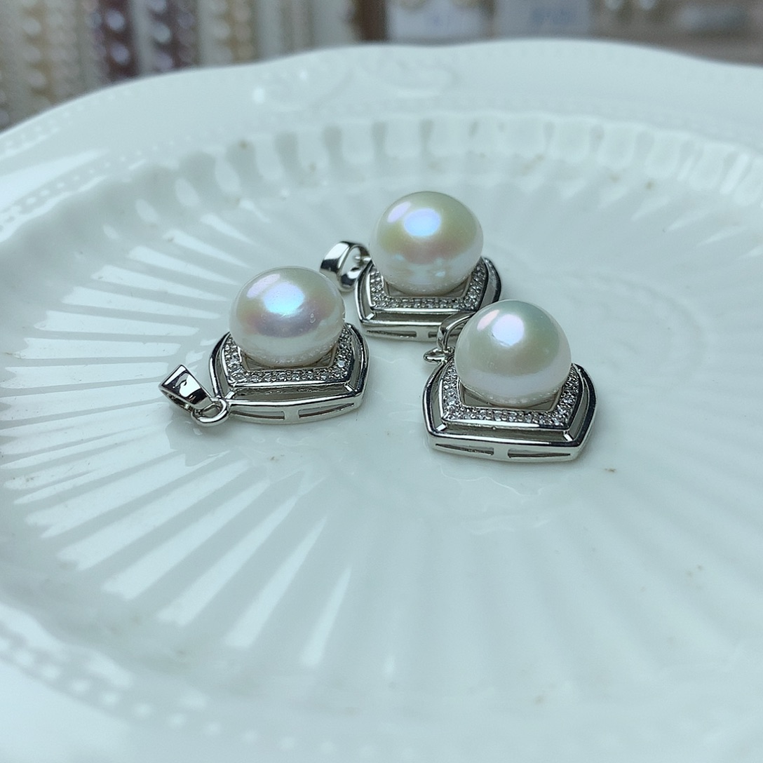 淡水珍珠12-13未镶嵌dz5吊坠