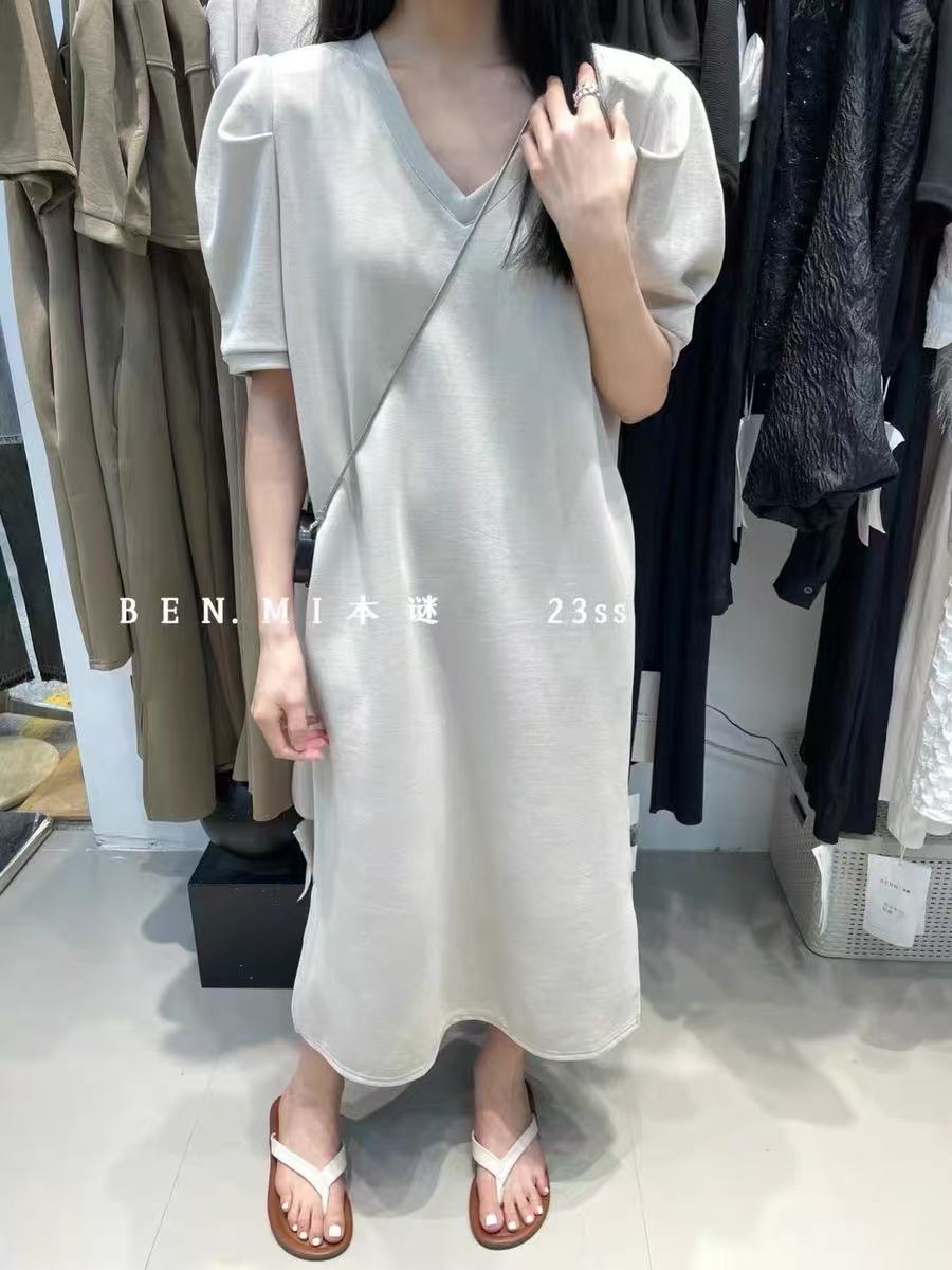 【YZ•衣系列】NN299-时尚女装设计感新款连衣裙法式收腰气质显瘦