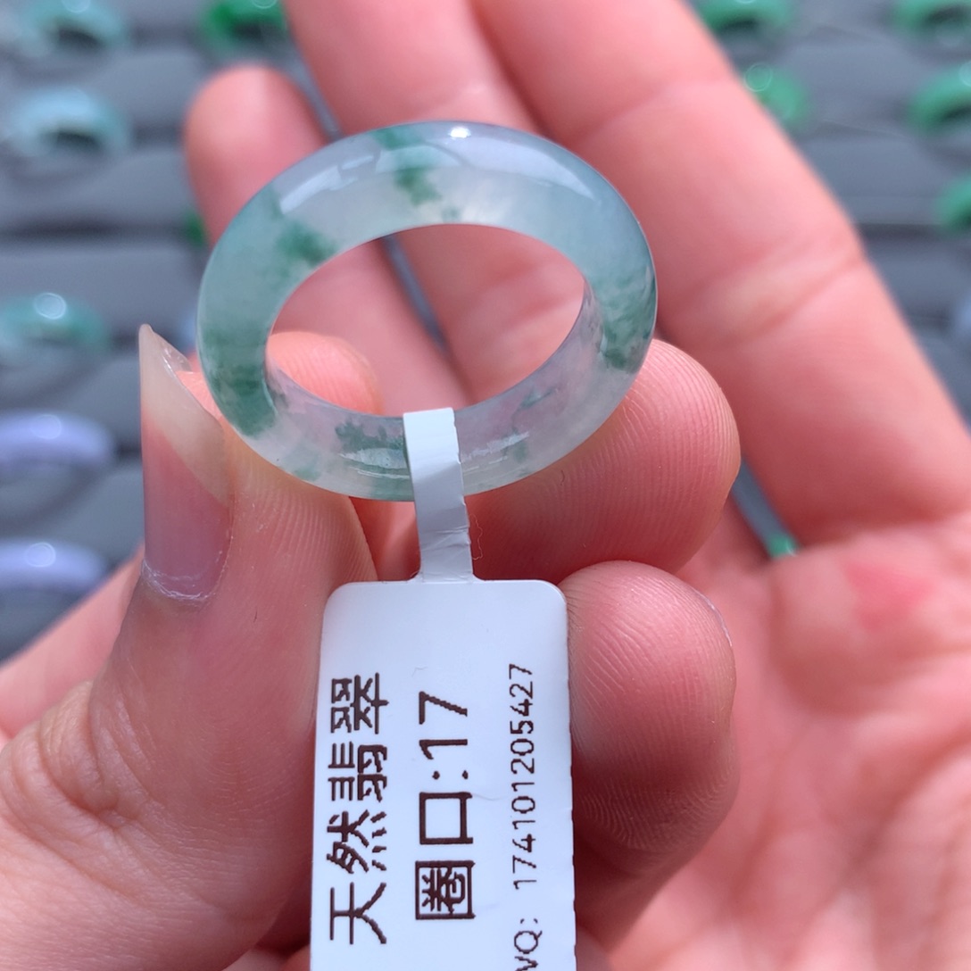 翡翠戒指未镶嵌天然