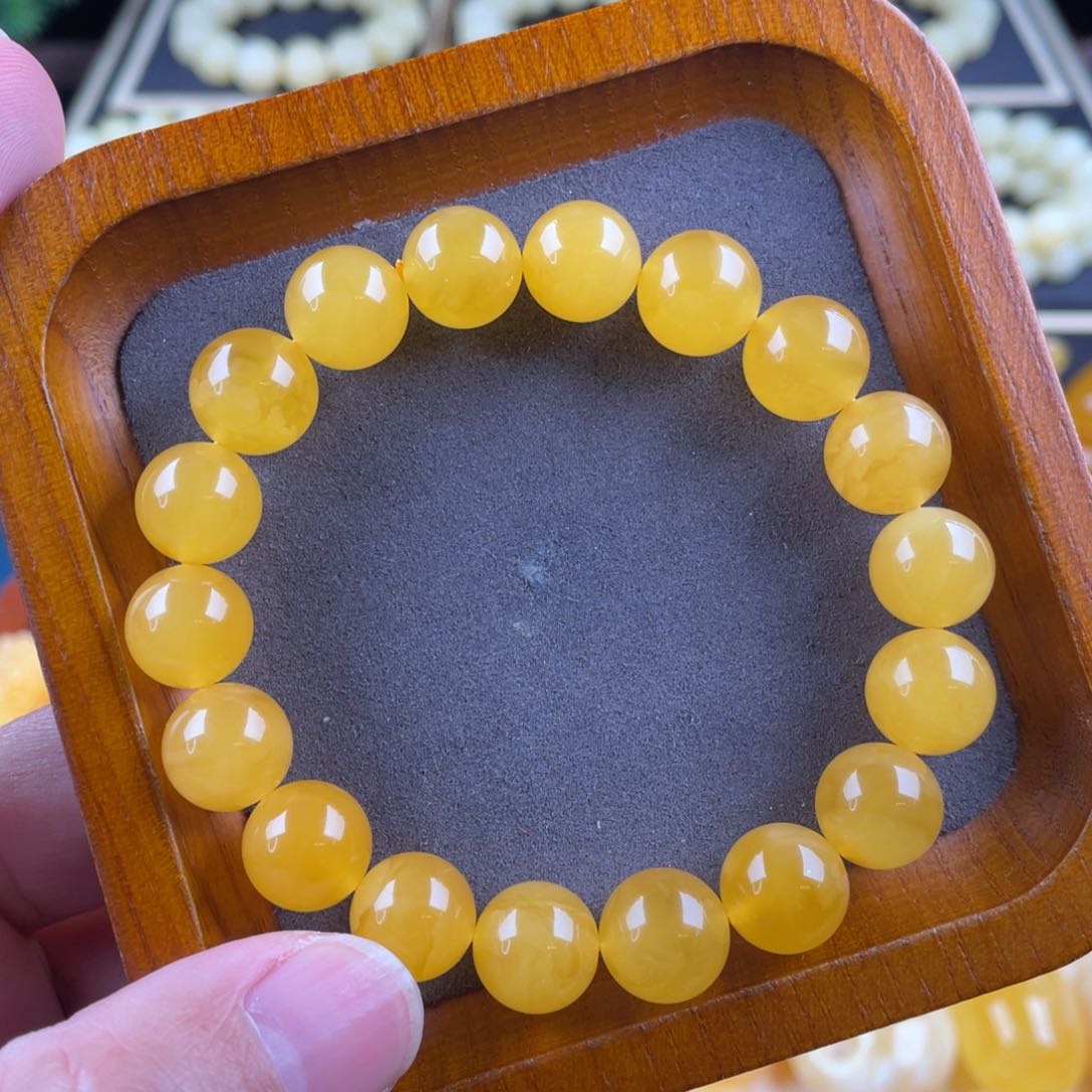 琥珀颈饰未镶嵌蜜蜡吊坠