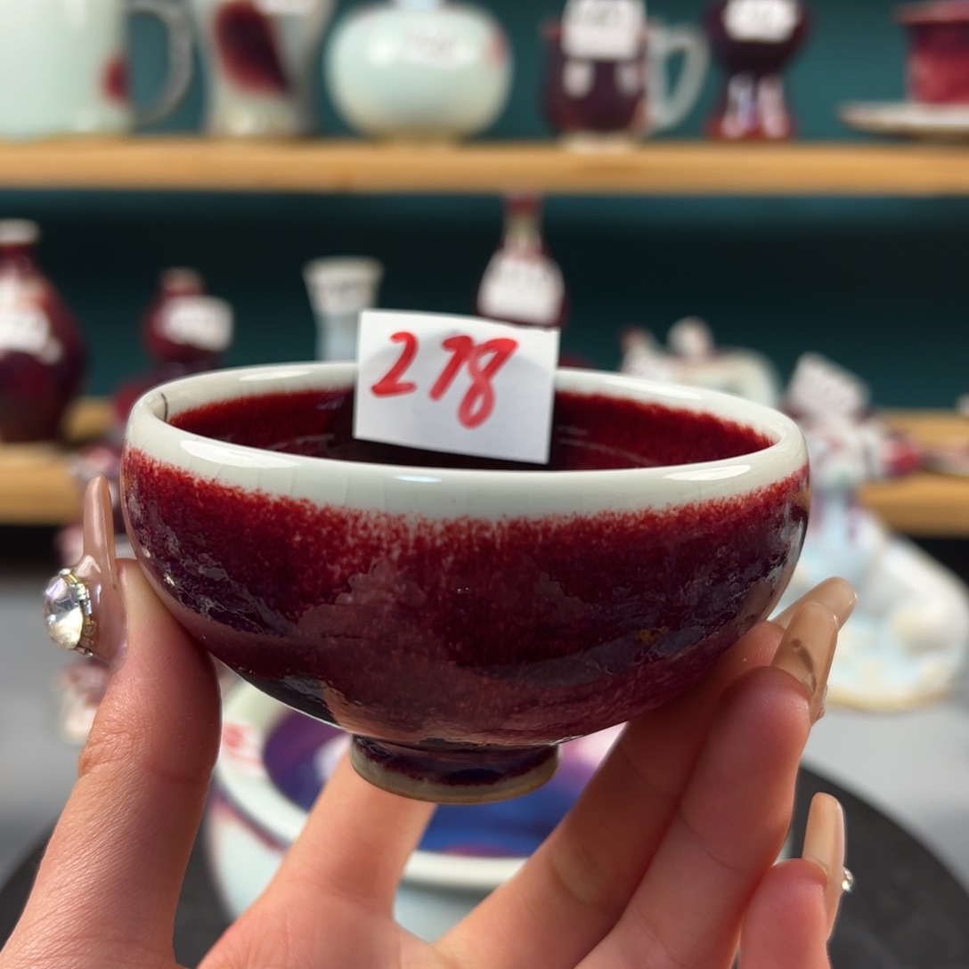 瓷片微瑕主人杯纯手工