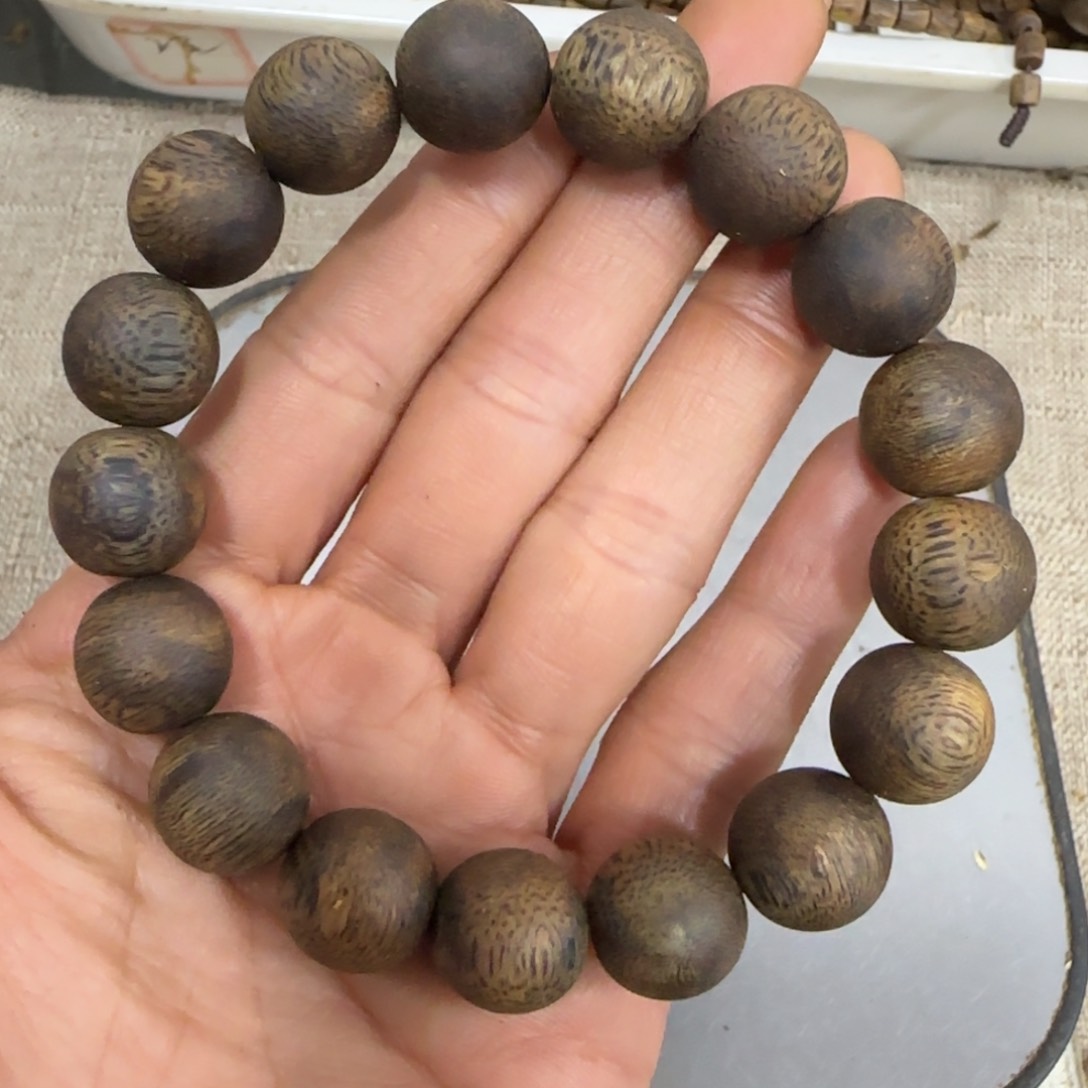 沉香木手串O*1海南棋楠沉香高品质手串17.8