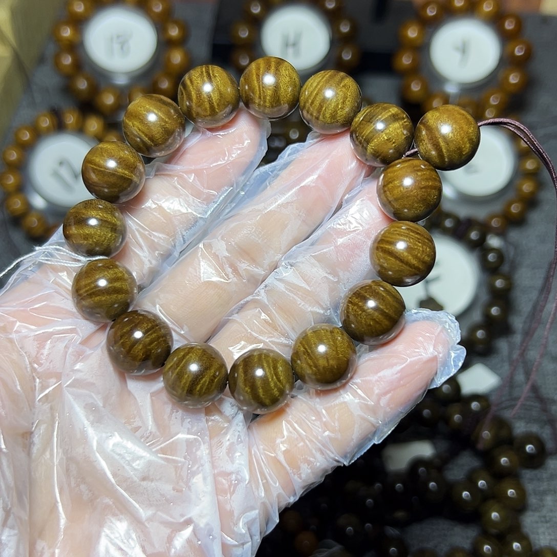 手串/手链阴沉木阴沉黄1.5凤尾