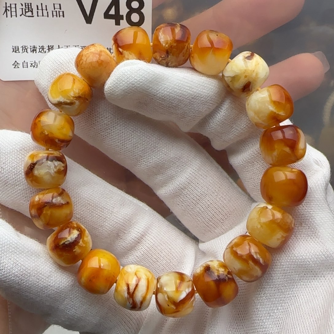 琥珀裸石未镶嵌琥珀蜜蜡