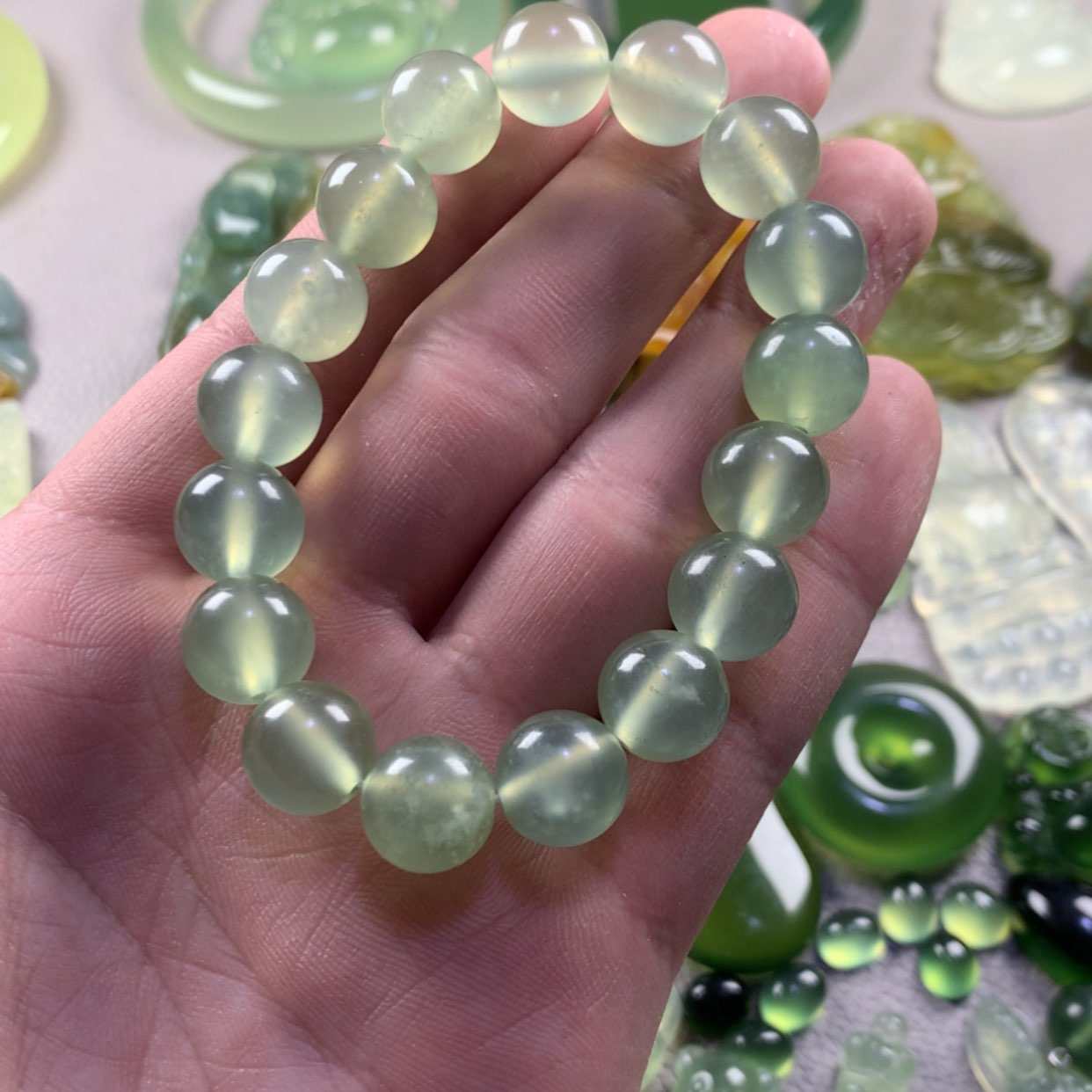 【闪购商品】蛇纹石玉岫玉未镶嵌