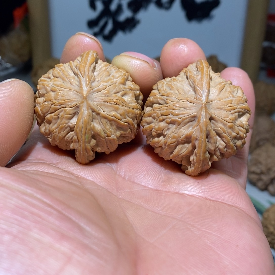 文玩核桃把件40尺全品磨盘