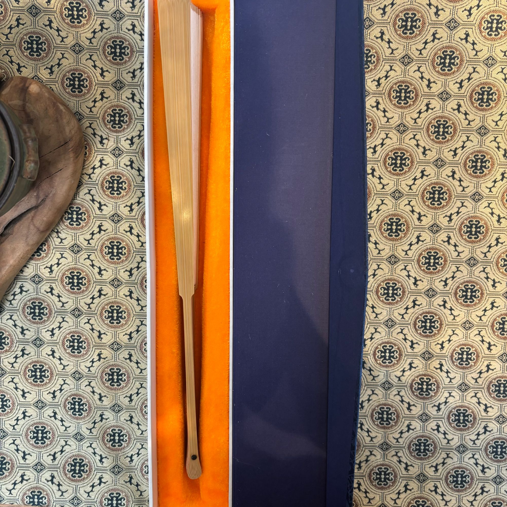 【一扇清风】-【彩蛋C66】-9.5寸书法手写手绘国风玉竹扇子-带礼盒