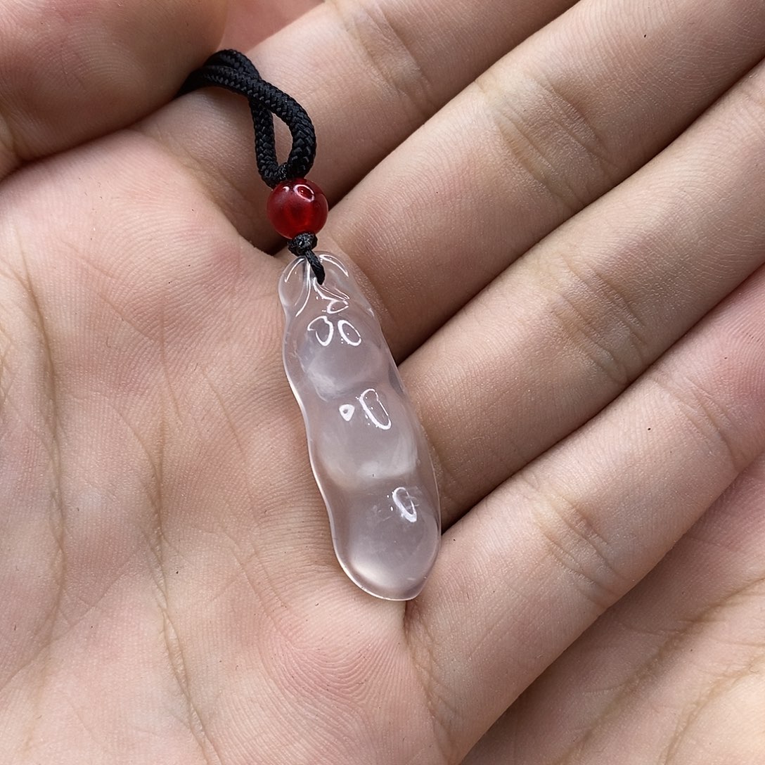 颈饰未镶嵌石英质玉
