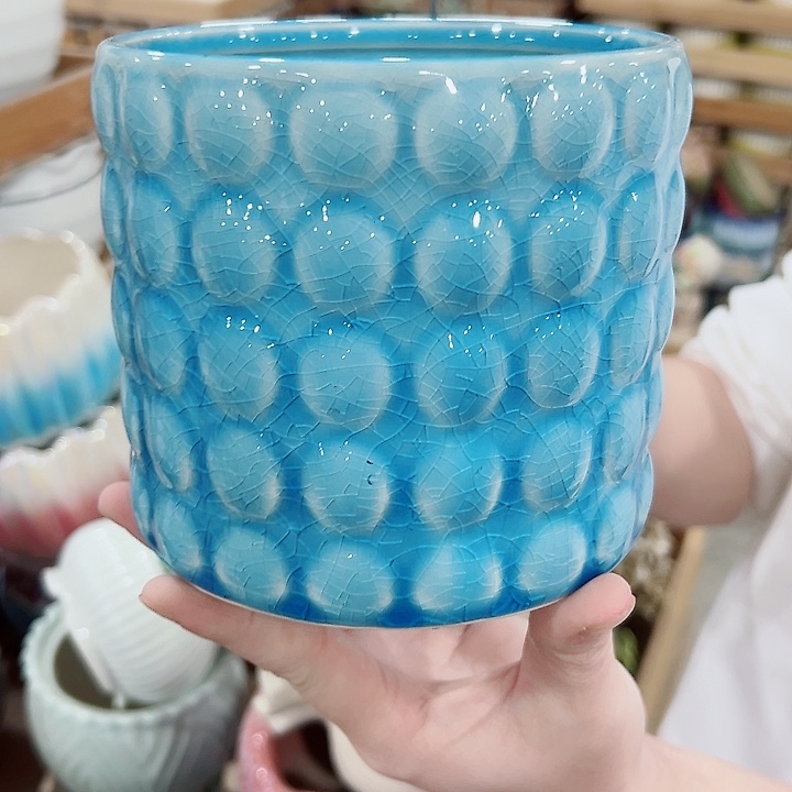 有孔.凑满10元发货多肉陶瓷花盆！