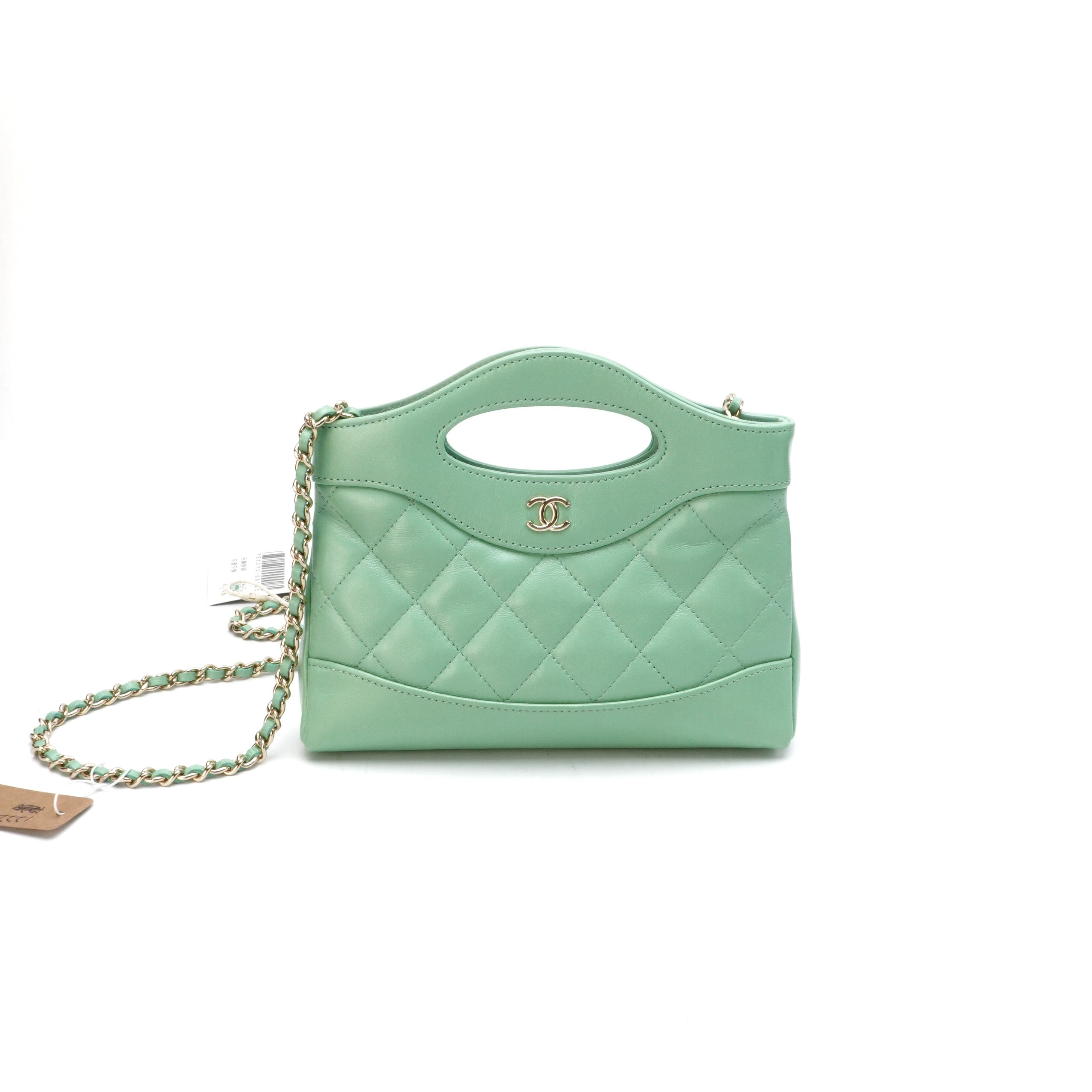 99新 Chanel/香奈儿 香奈儿牛油果绿31bag nano 122207
