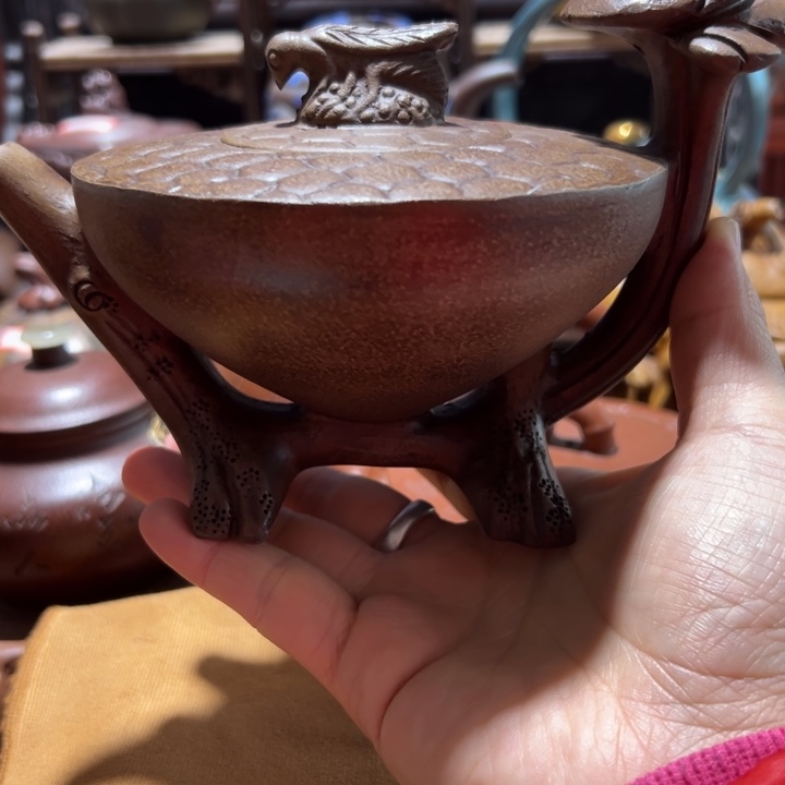 紫砂茶壶紫砂壶收藏起来了！