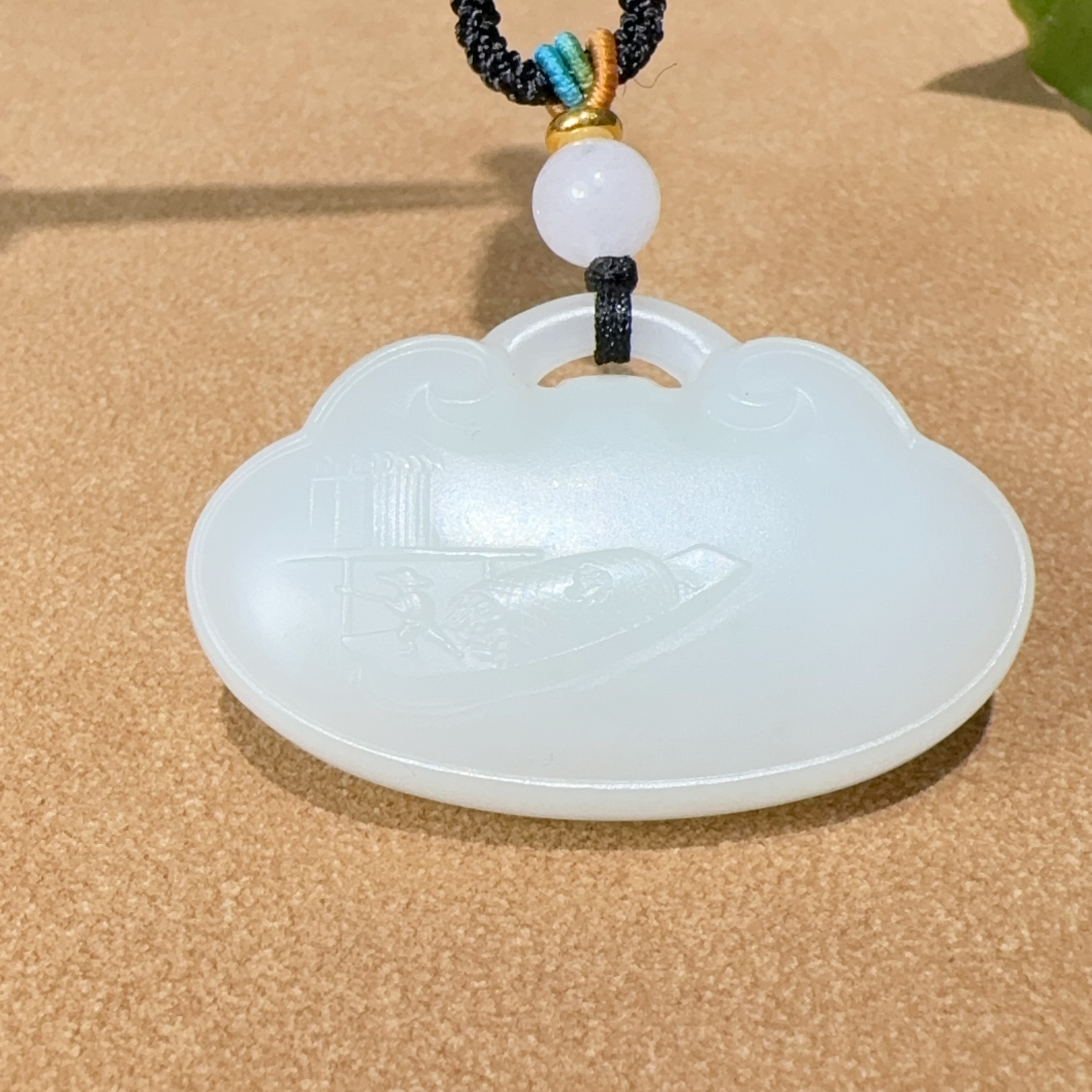 新疆和田玉如意锁吊坠40.6*26*11.3重20克