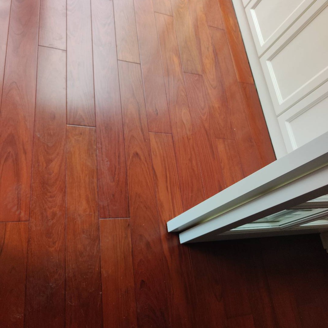 南美花梨栾叶苏木柚木色本色红木色实木地板地暖地热锁扣复合地板