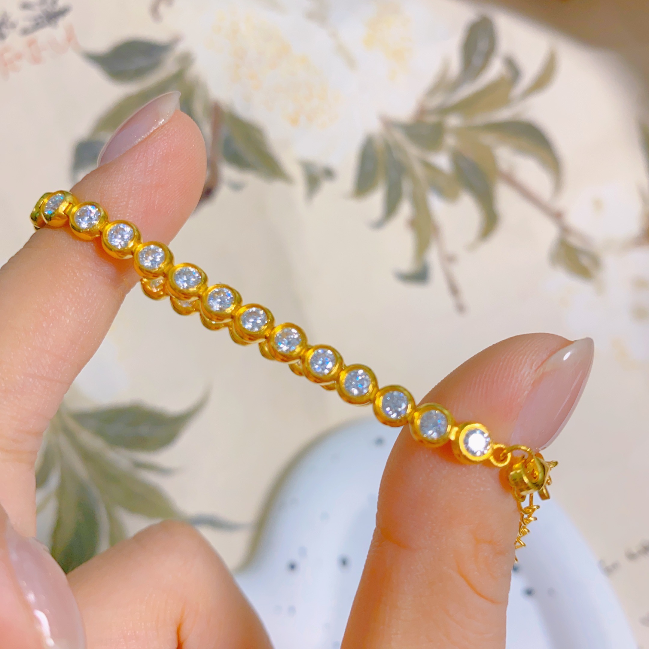 足金999黄金 5G工艺 精致泡泡手链