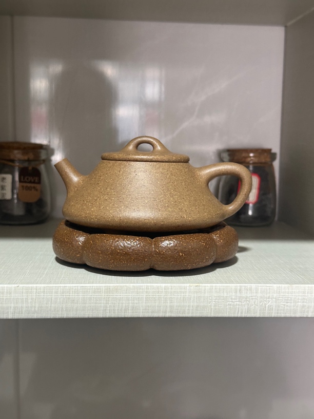 宜兴原矿紫砂壶老宕口黄金段竹瓢220毫升