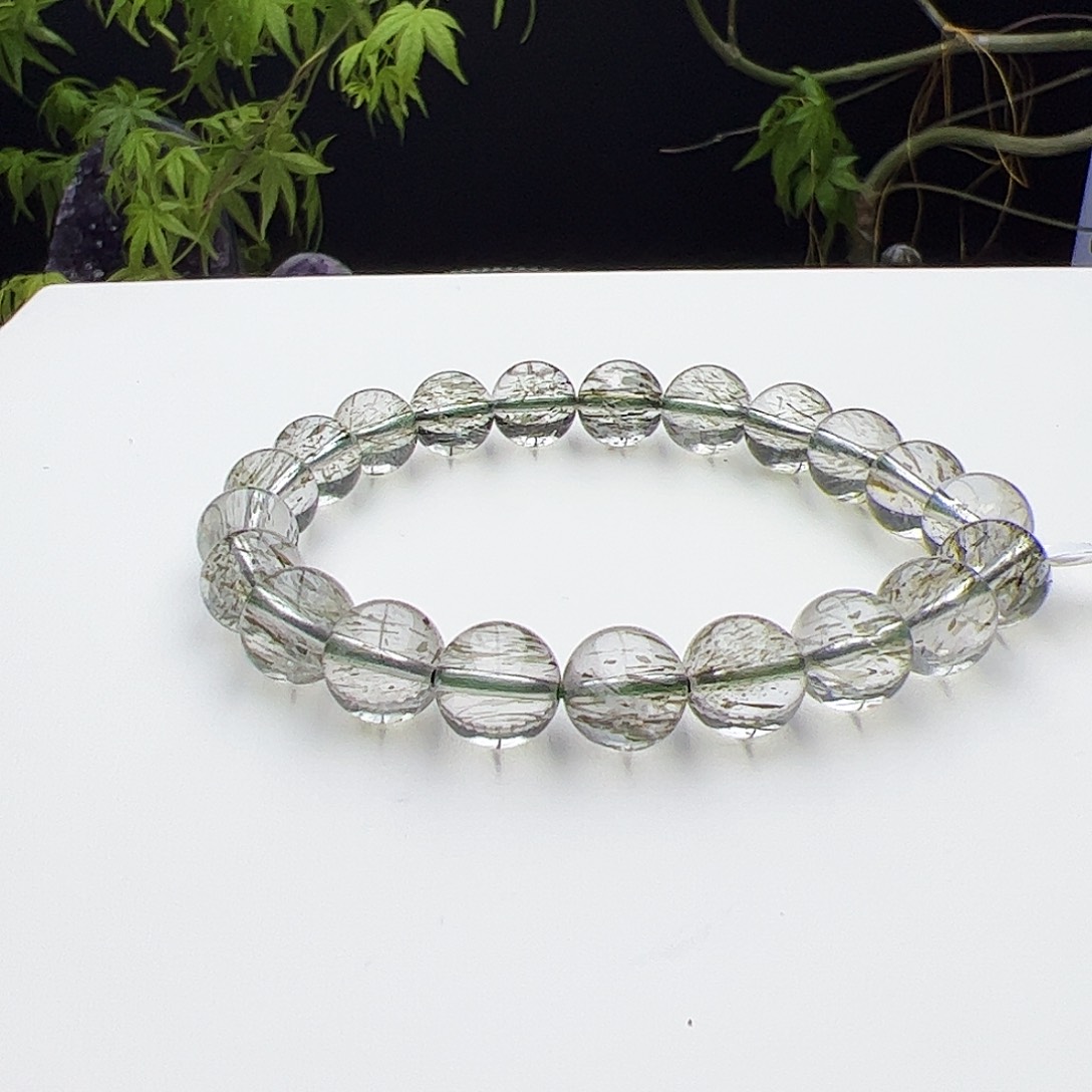 水晶手链未镶嵌发晶9mm+