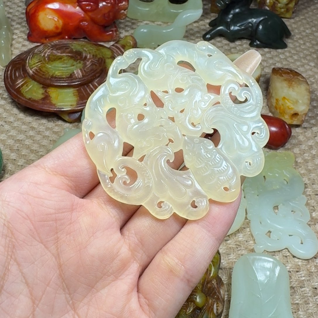 吊坠白玉菩提挂件