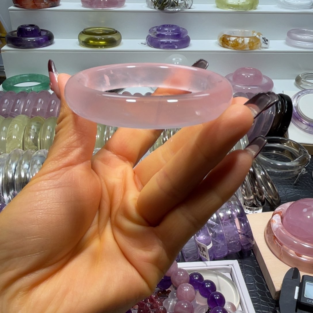 水晶手镯60圈口15号未镶嵌