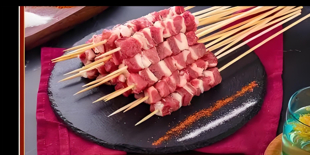 清真纯手工鲜羊肉串