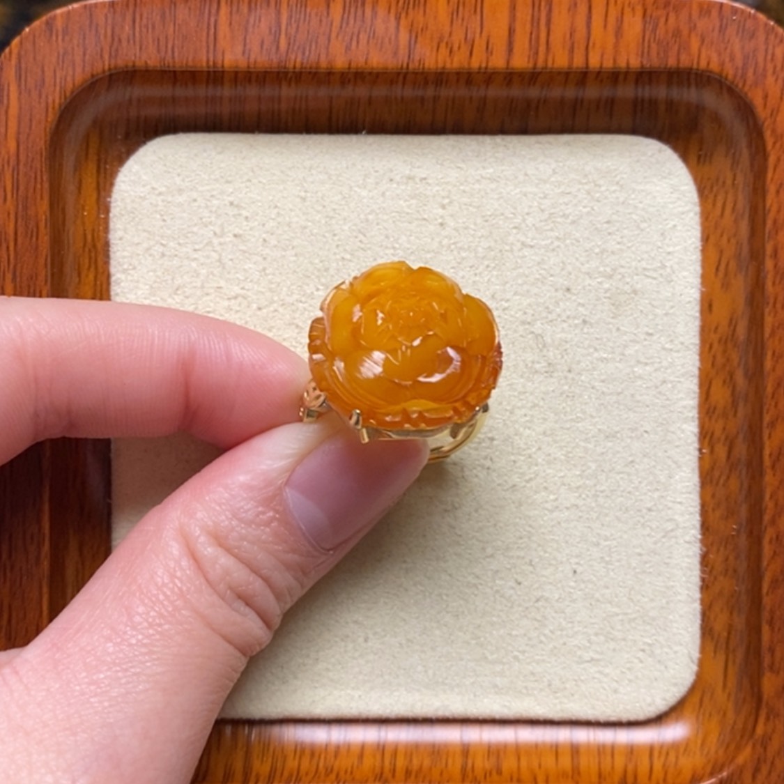 【闪购商品】蜜蜡戒指未镶嵌戒指