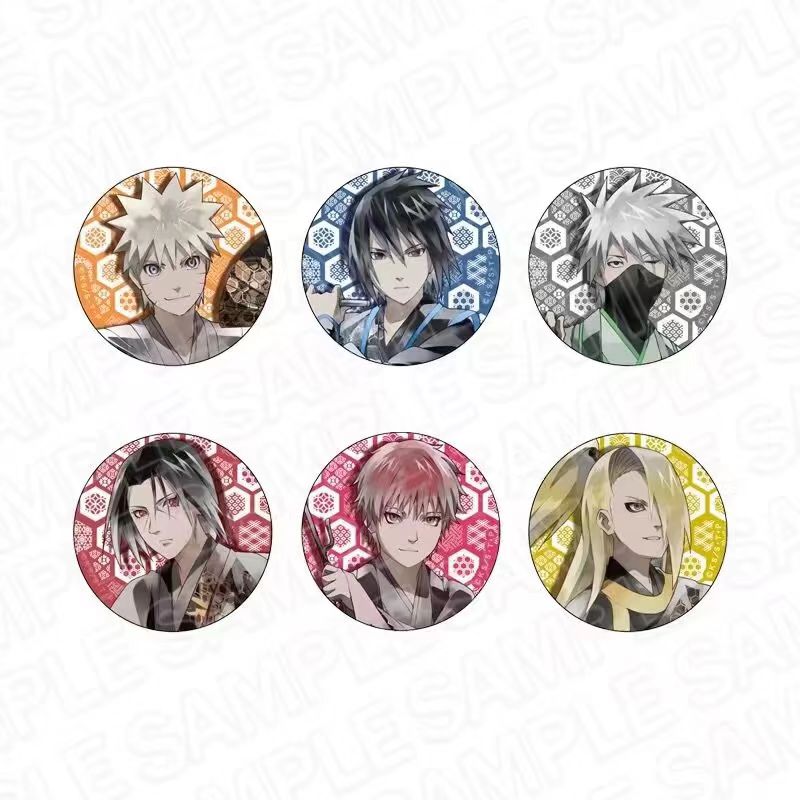 日谷再贩【火影忍者】和风水彩吧唧（盲盒产品默认代拆）