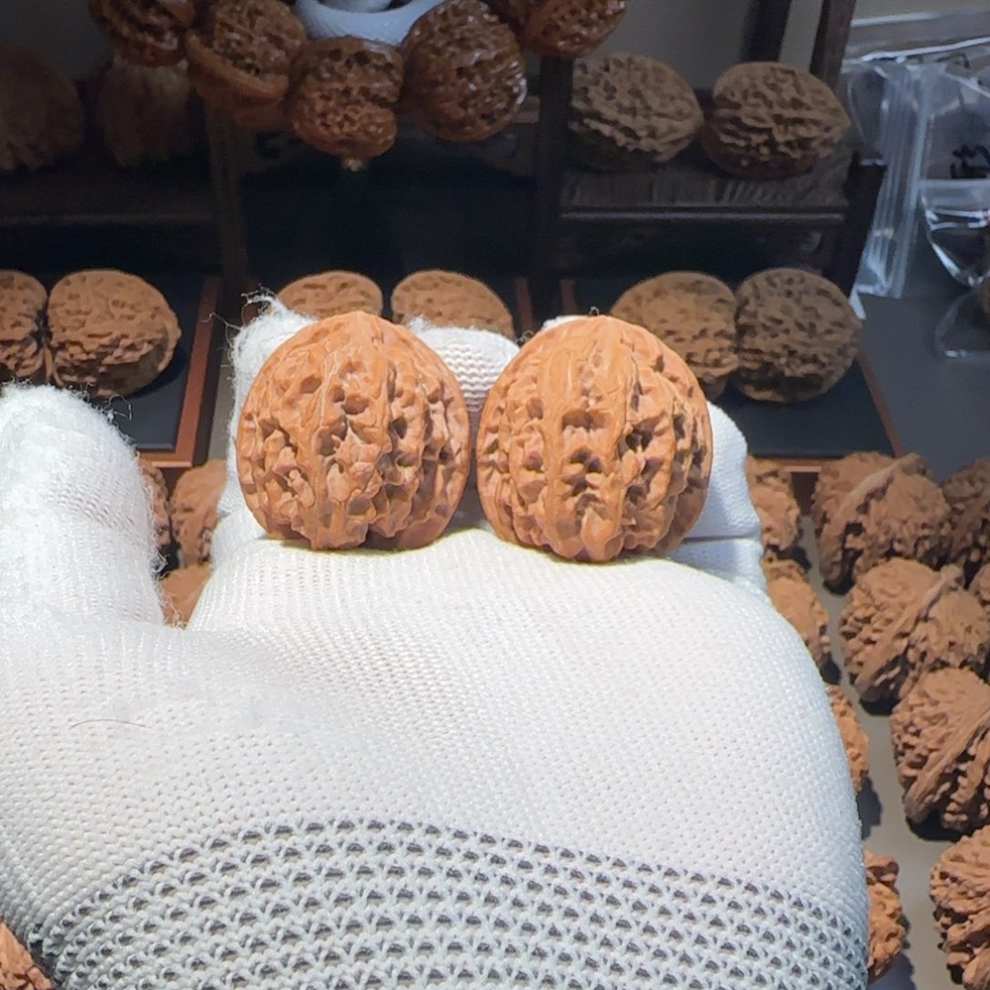 文玩核桃把件34尺全品苹果园