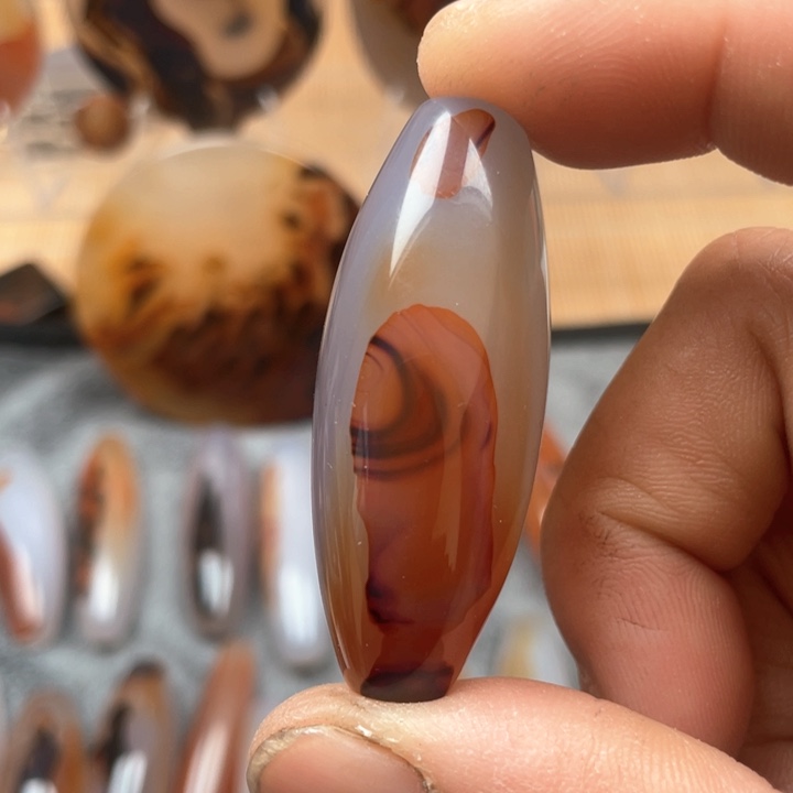 玛瑙/玉髓吊坠(不含链)未镶嵌