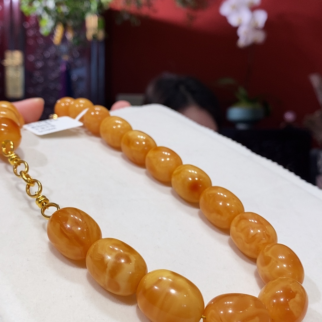 蜜蜡未镶嵌颈饰蜜蜡