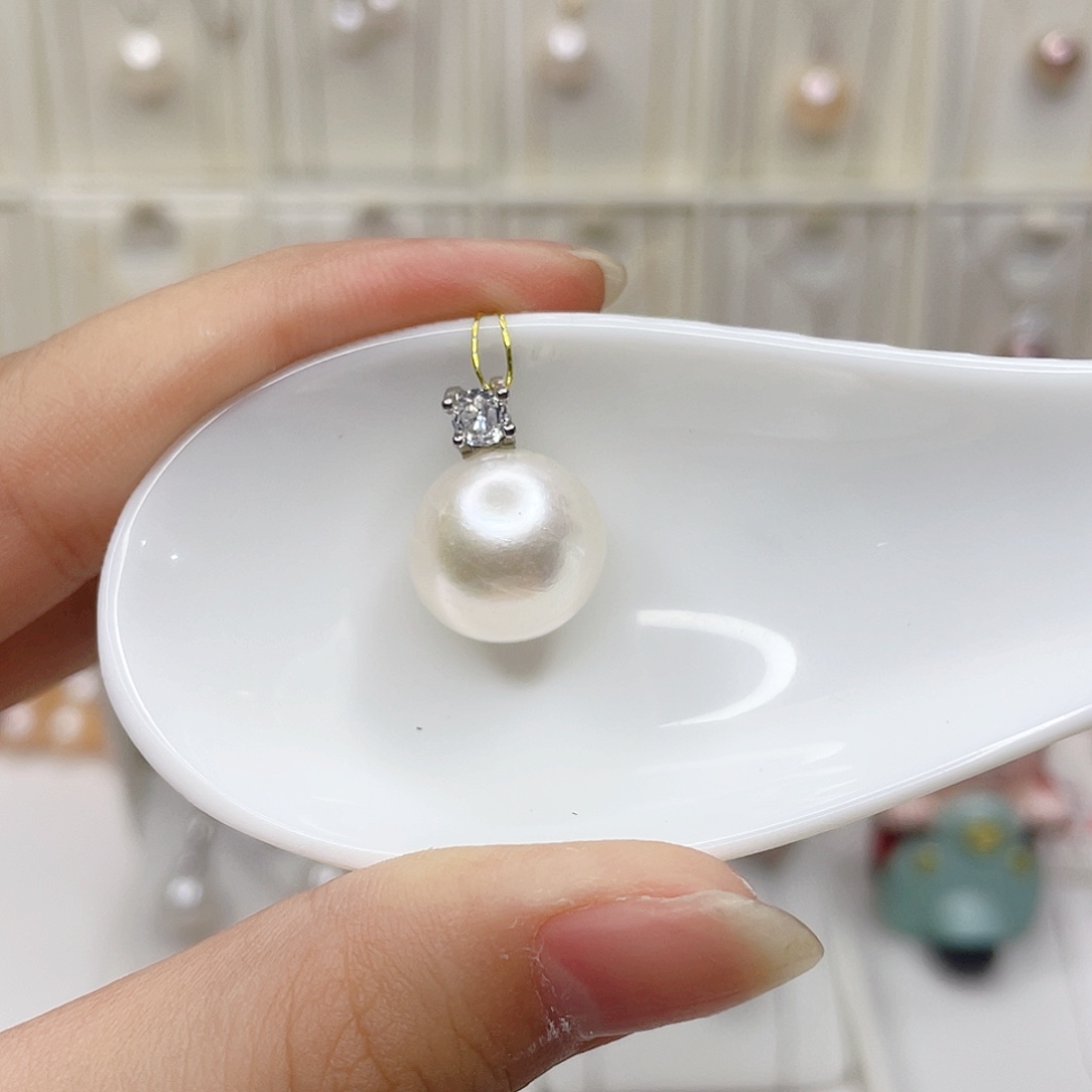 项链淡水珍珠合金