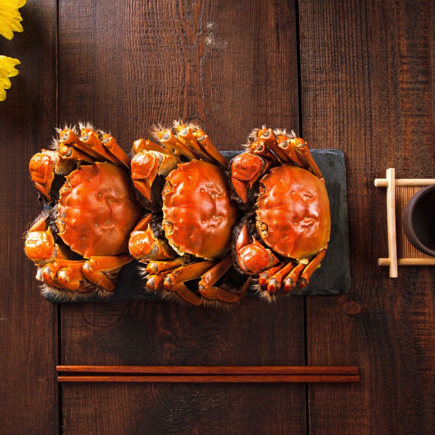 【活蟹现发】国企选2088型祝福礼大闸蟹公蟹4.3两4只,母蟹3.3两4只