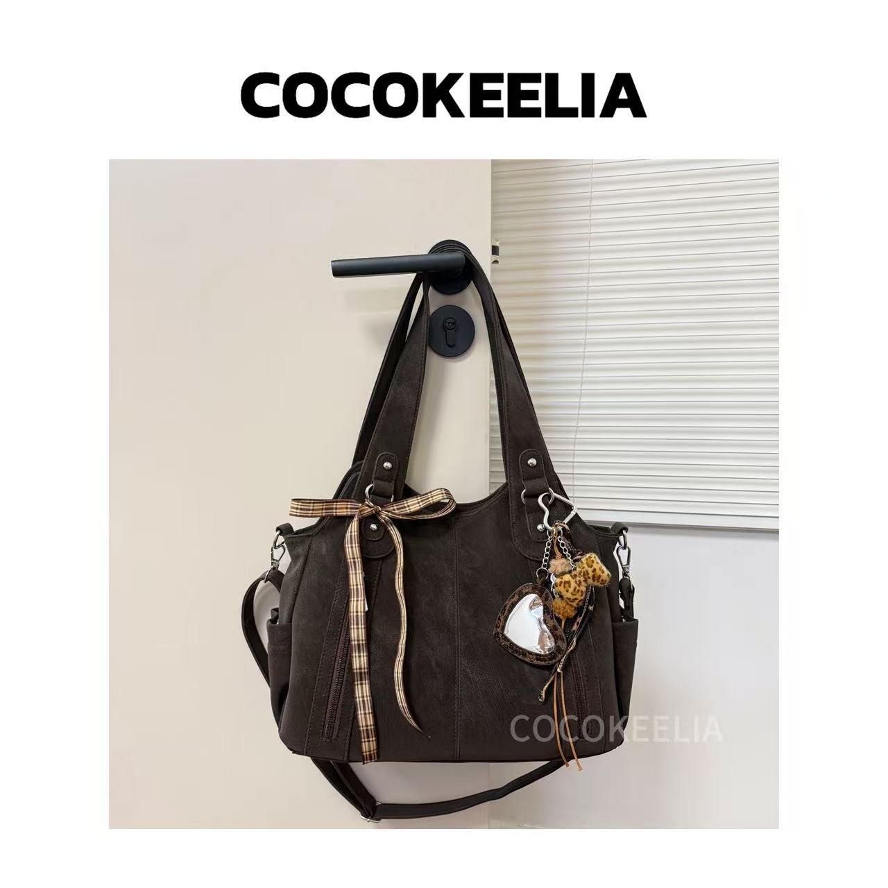 秋冬大容量复古通勤托特包包女2025新款潮时尚小众质感单肩腋下包