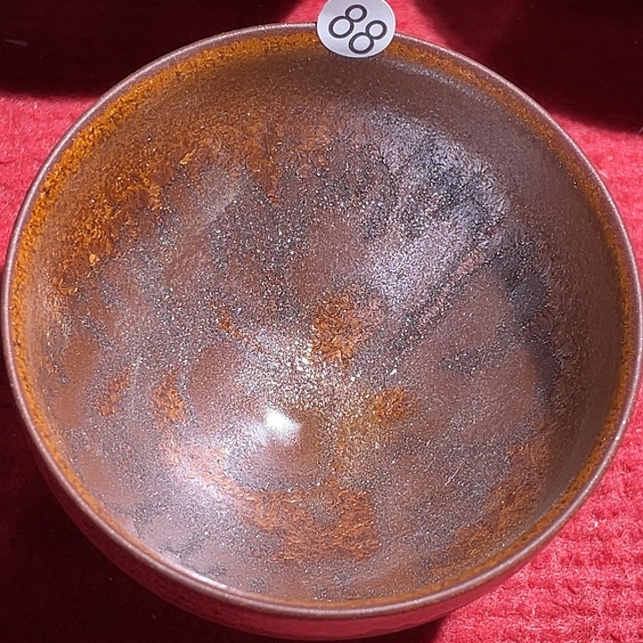 茶盏龙窑柴烧铁锈花