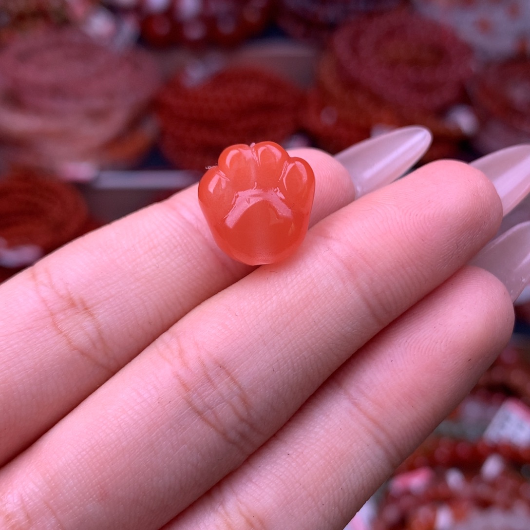 未镶嵌手链南红玛瑙13号通孔猫爪