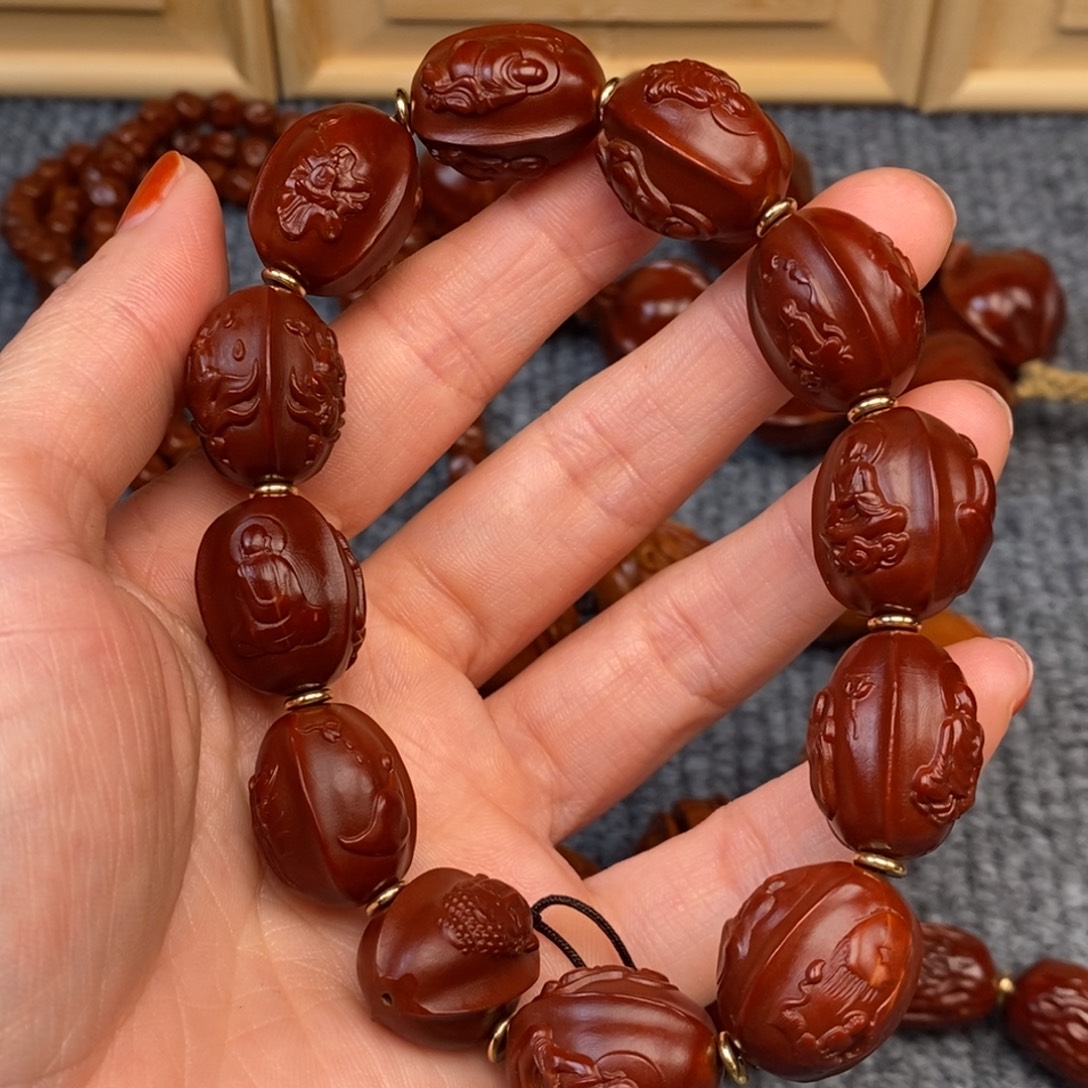 无***天橄榄核手串/手链三面无相