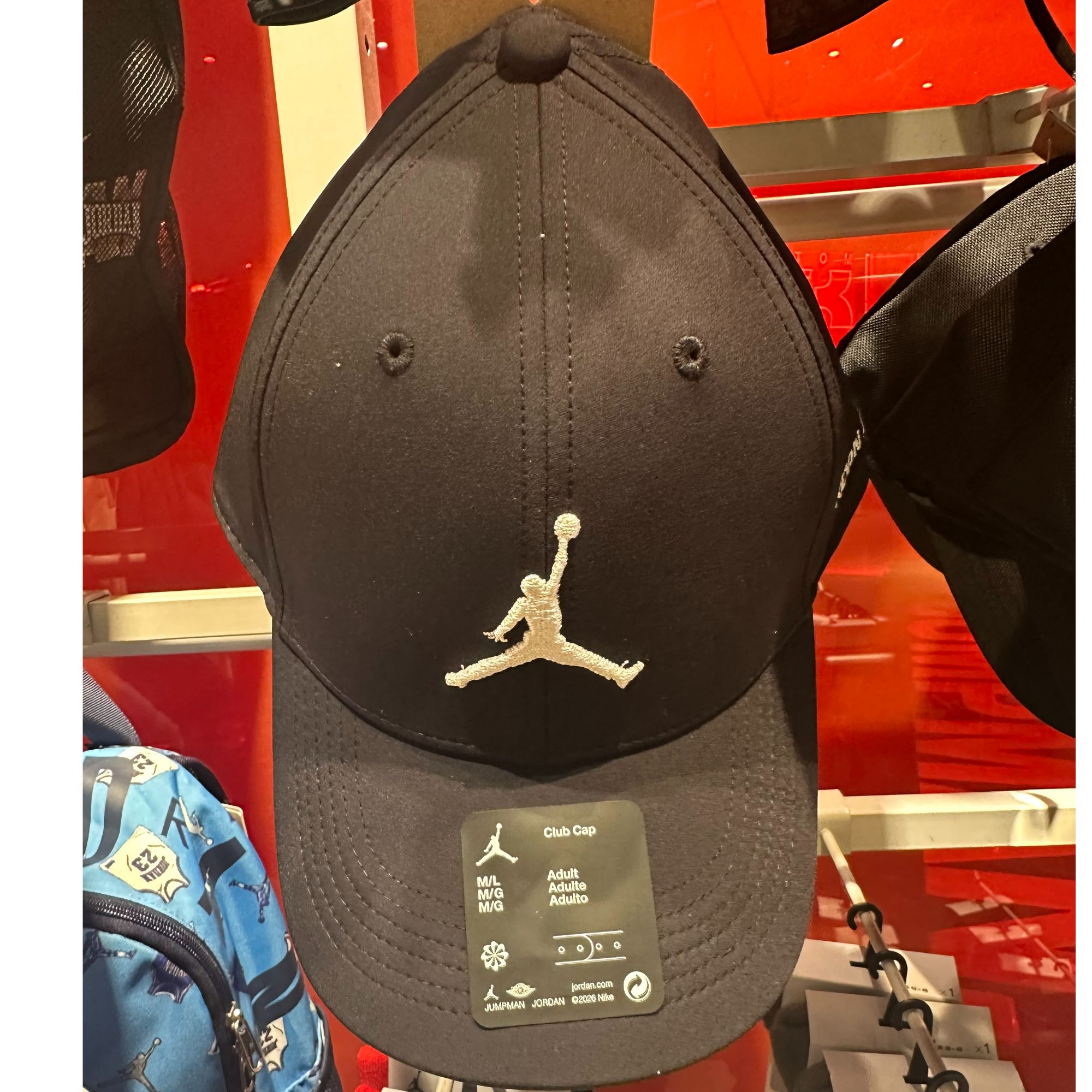 NIKE/耐克双旦礼遇官方AJ 黑色运动休闲帽IM4515010