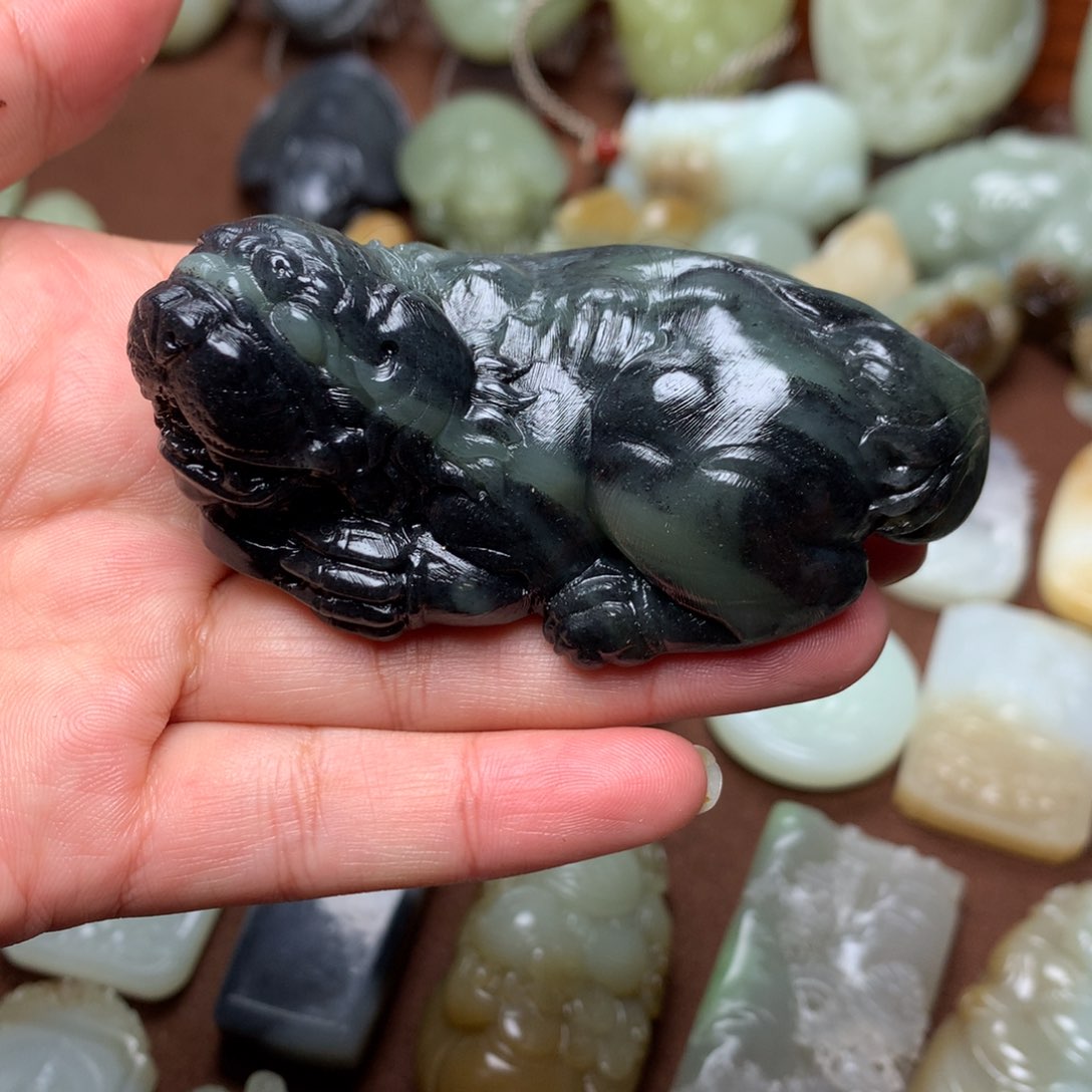 和田玉手把未镶嵌