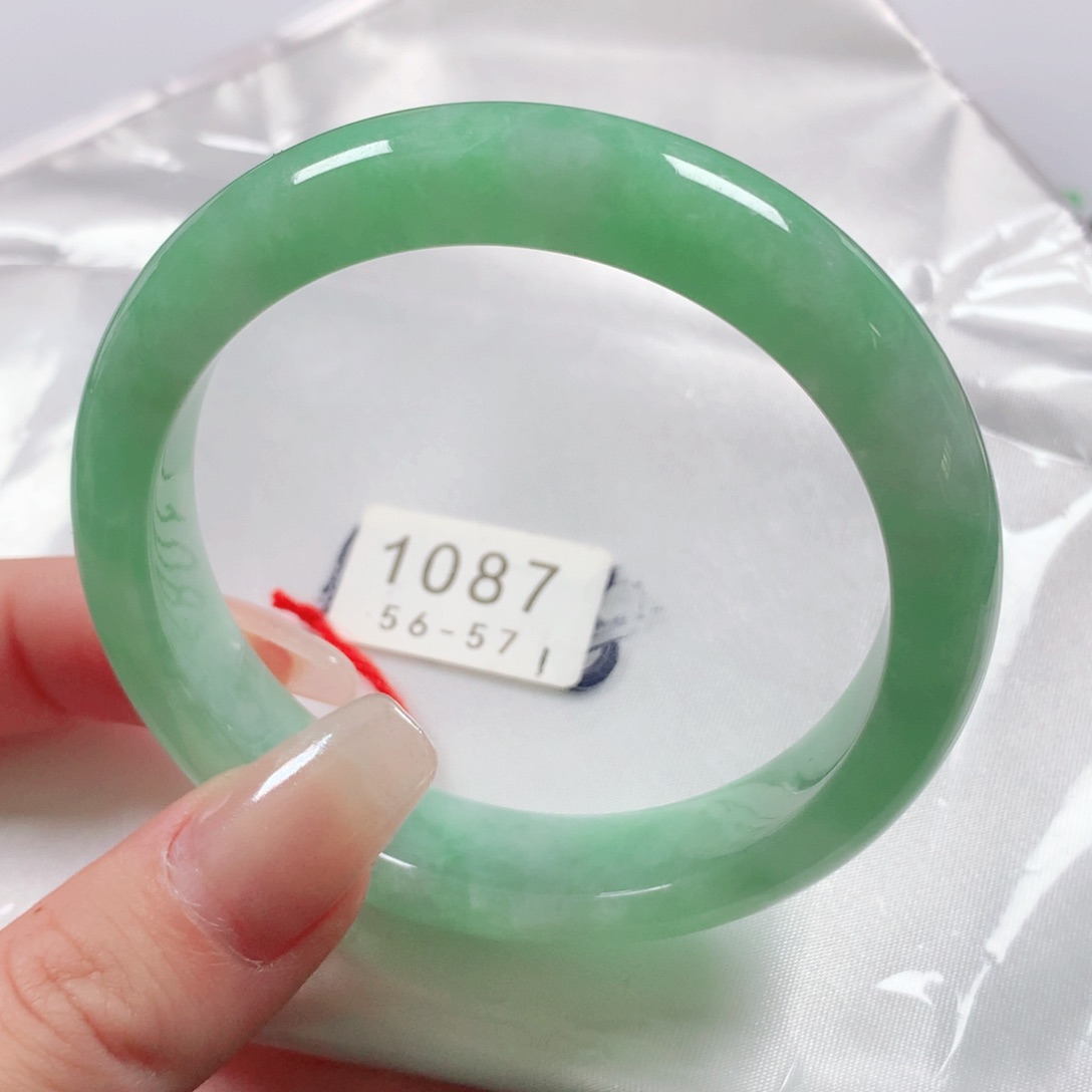 未镶嵌手镯翡翠天然翡翠手镯1087