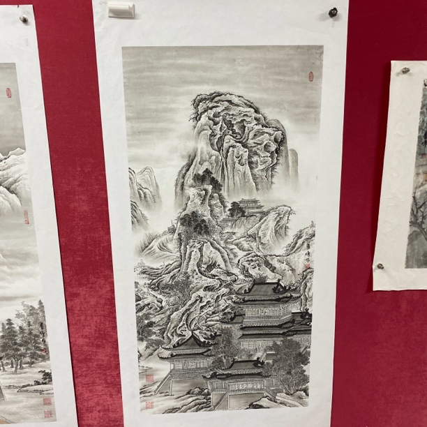 刘善传四尺山水作品