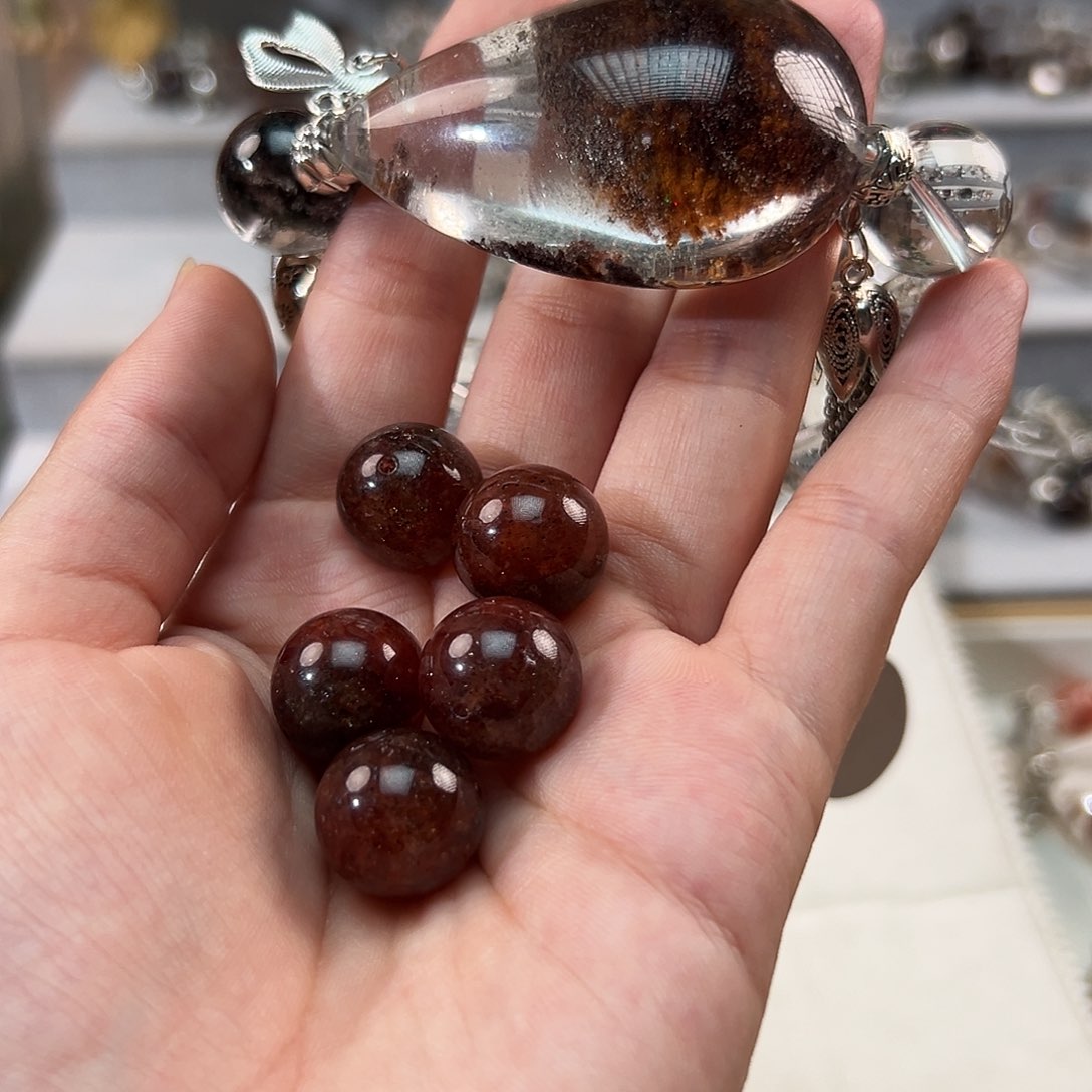 水晶手链合金半***.手串