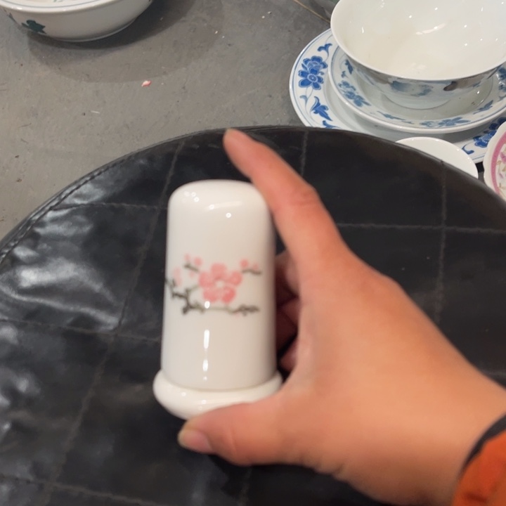 醴陵釉下高温茶壶手绘7厘米