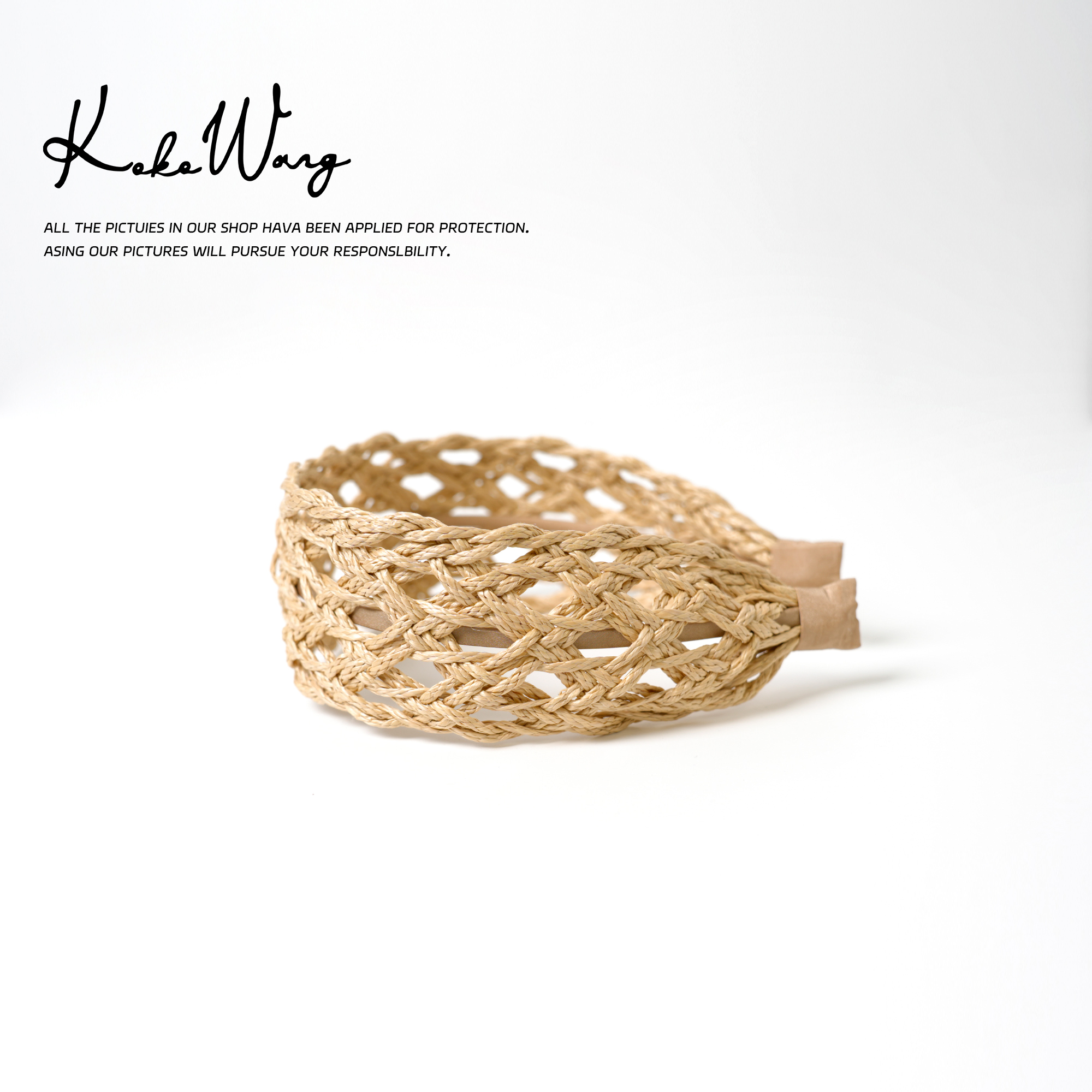 KOKOWANG 小众设计编织高颅顶时尚气质百搭发箍530415E20S01