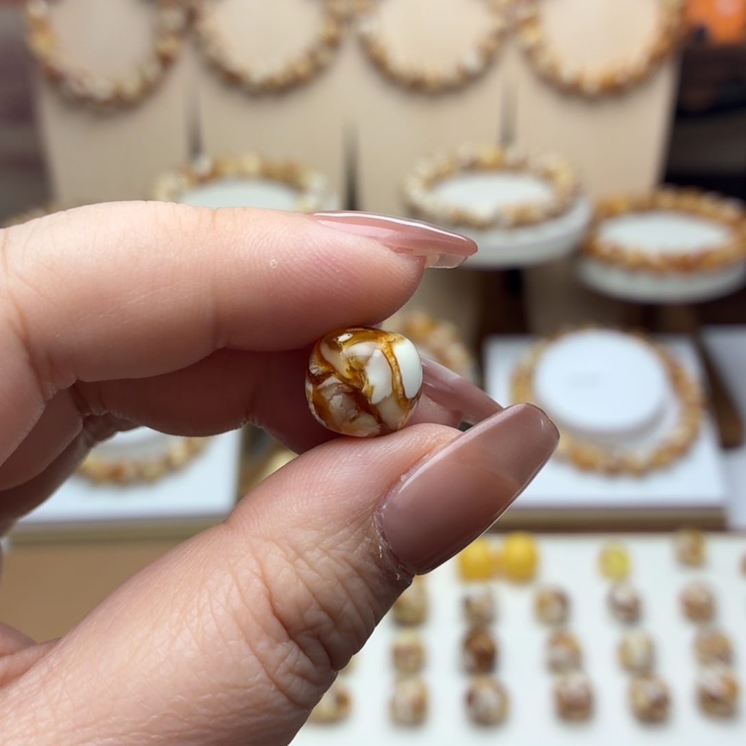 我***叔12mm沁色精工老型单珠