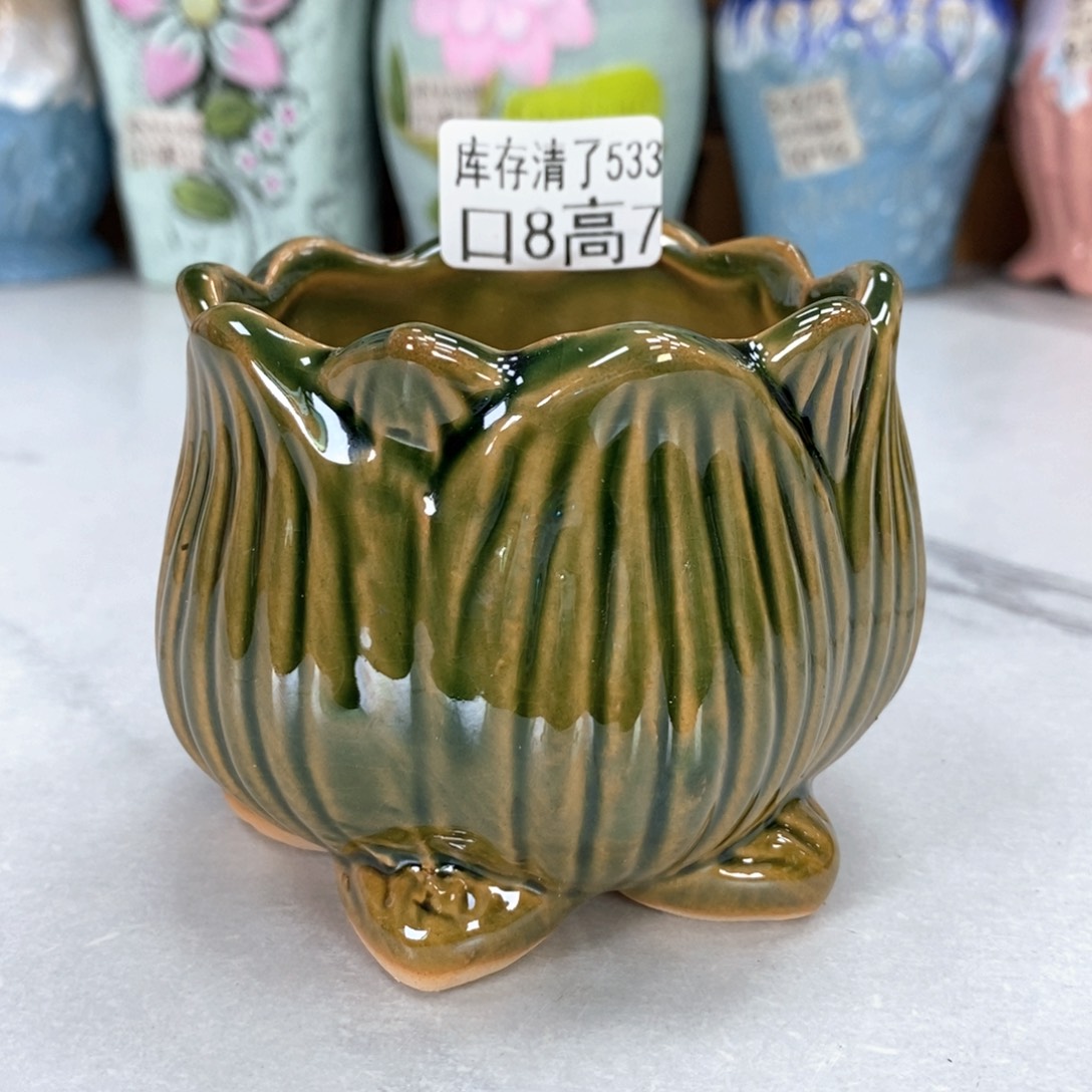 @夏西陶瓷花盆@@5533