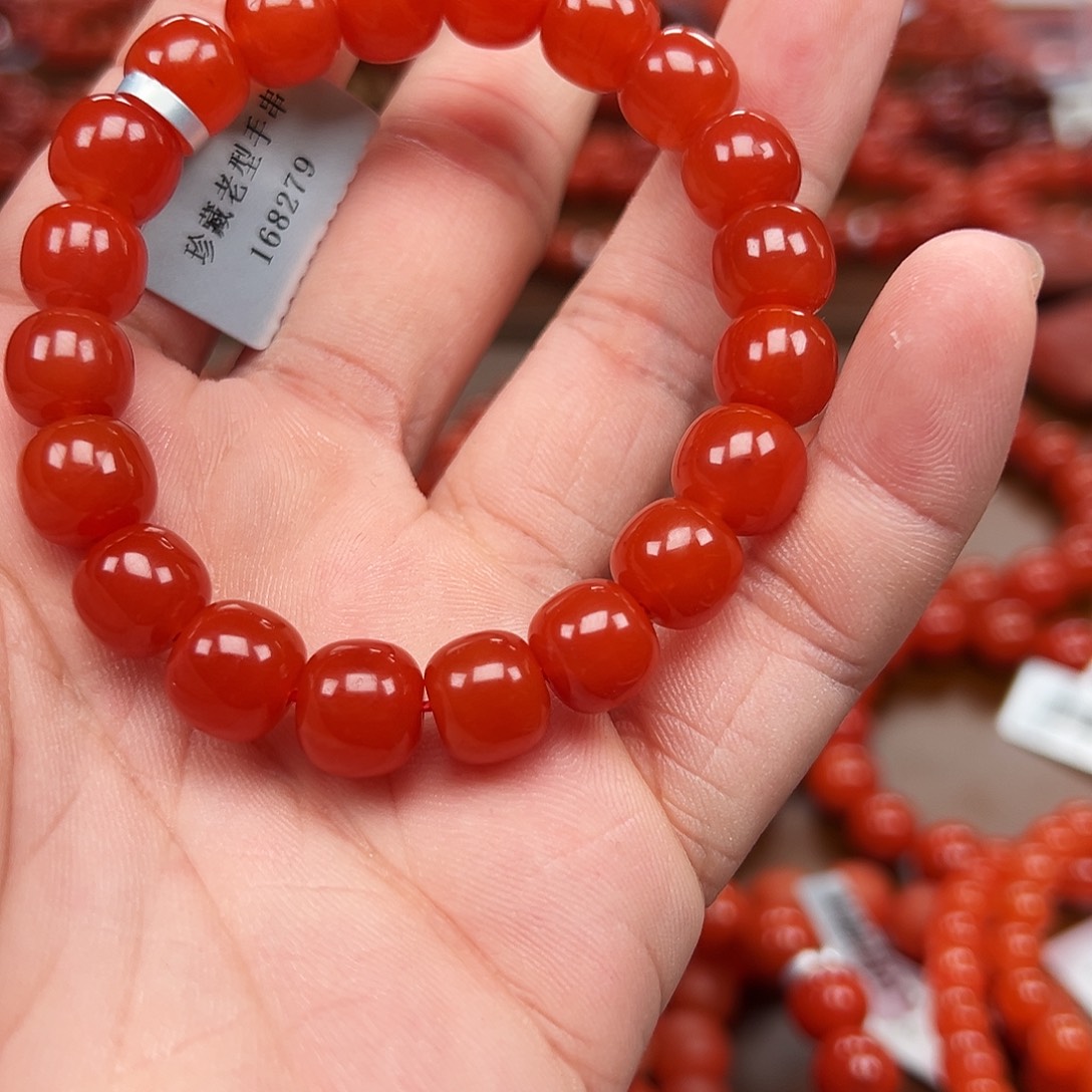 南红玛瑙未镶嵌手链