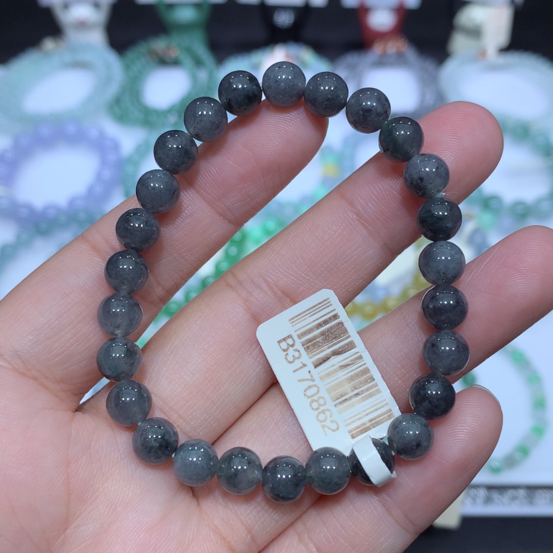 翡翠未镶嵌手串天然