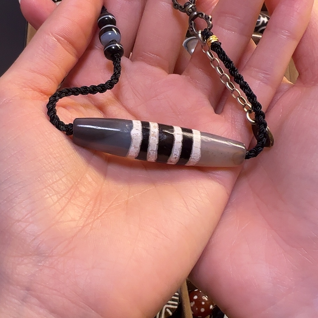 石英石纯铜锁骨链