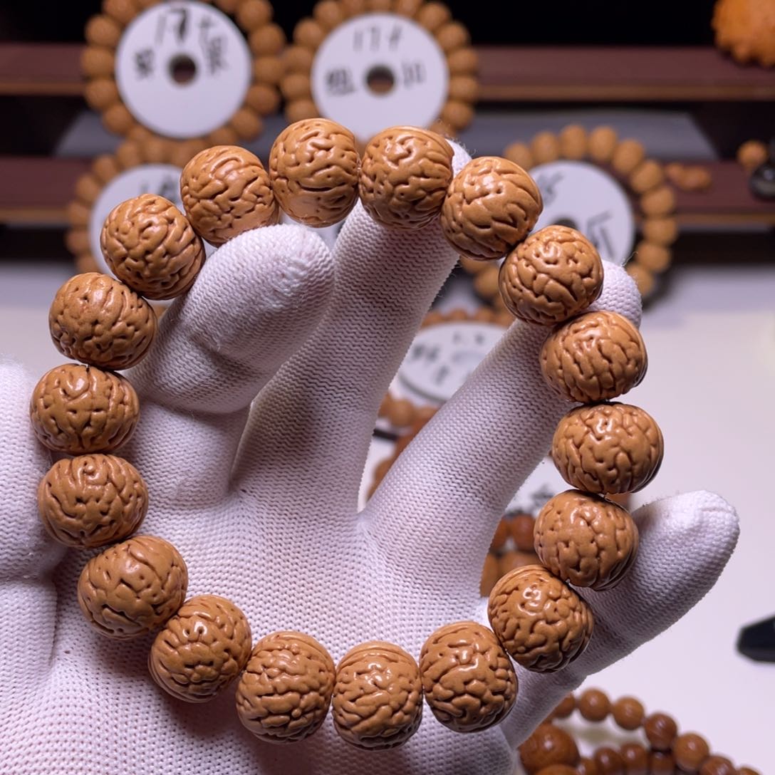 桃核手串心***念桃核金丹尺寸 16+