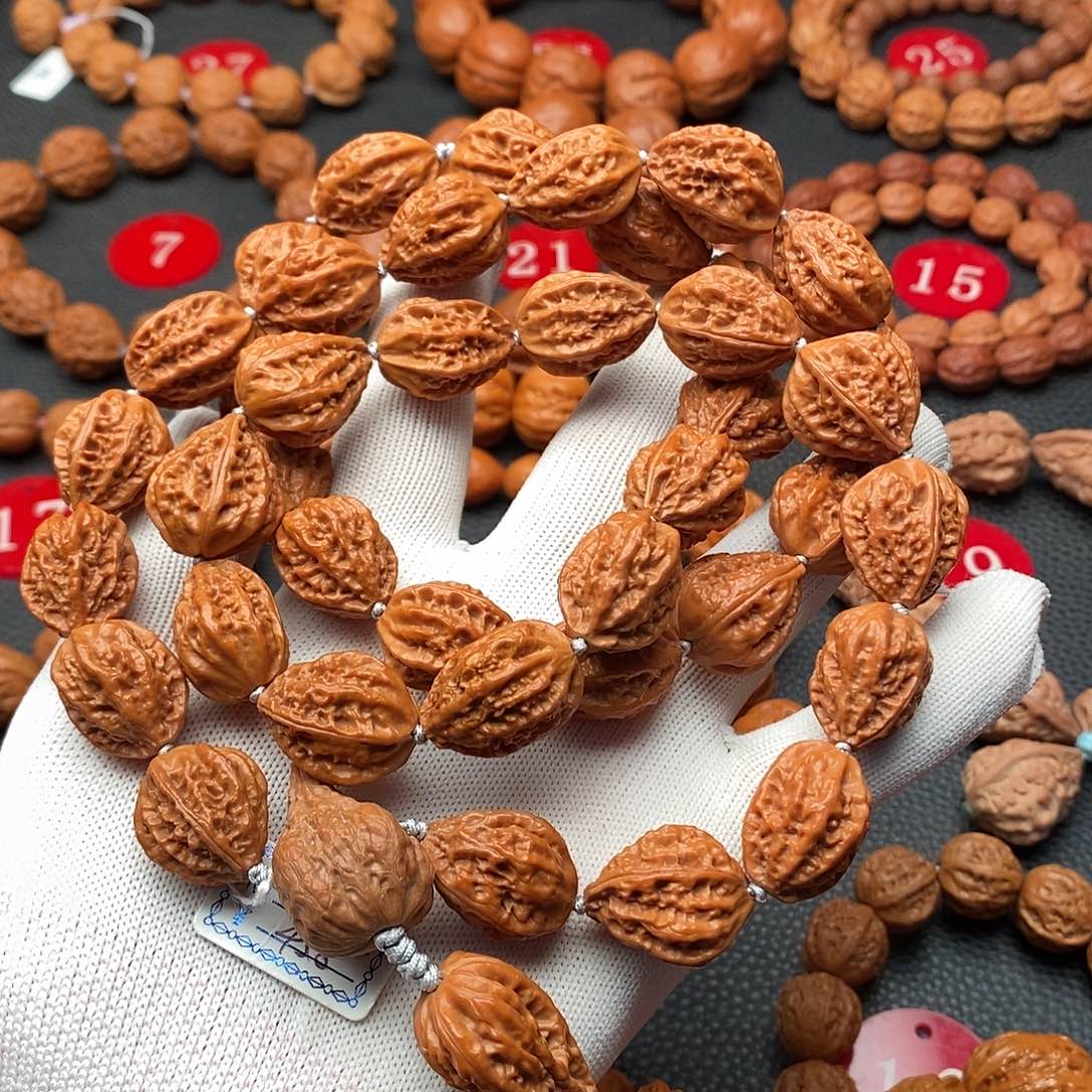 文玩核桃手串15尺寸塔尖脖挂