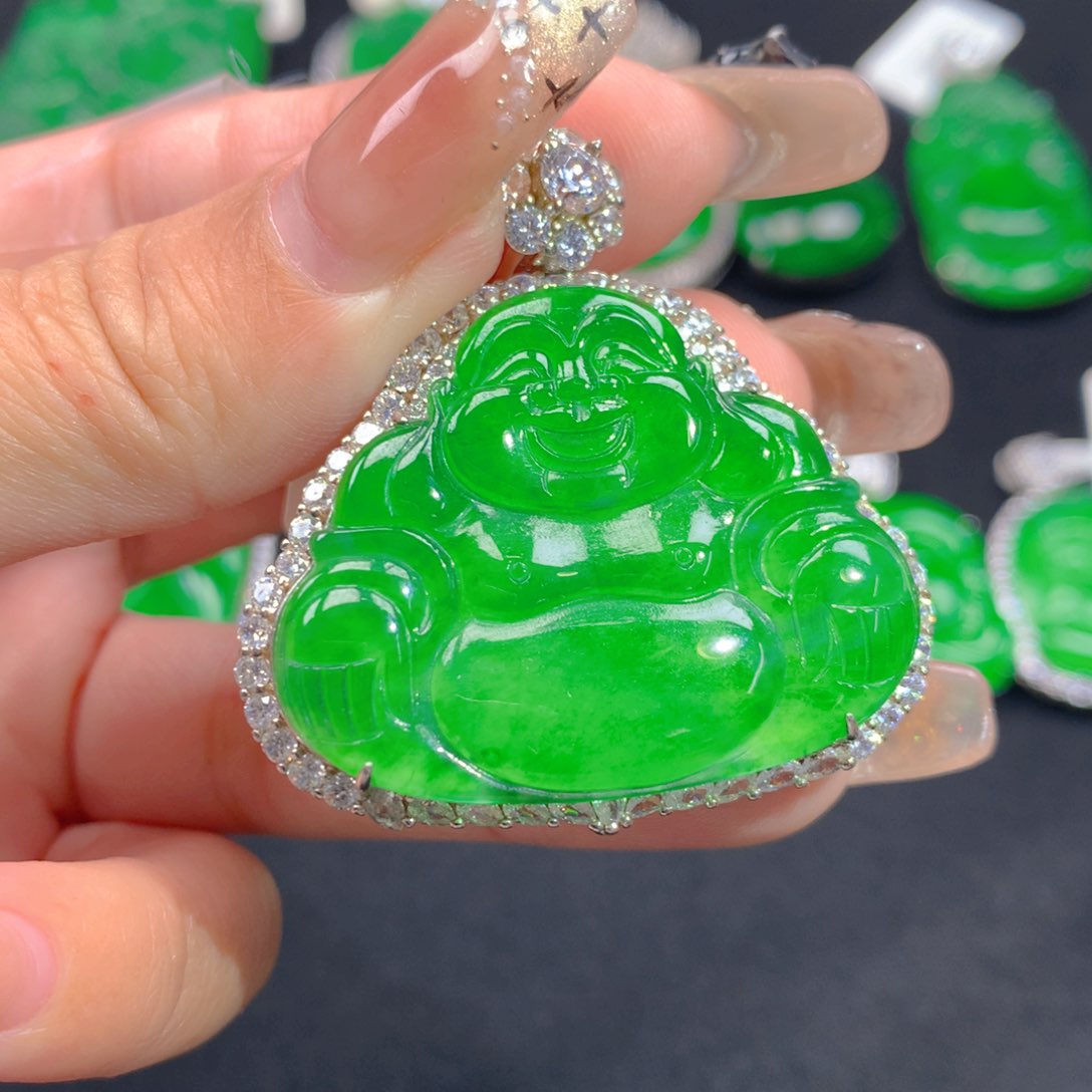 翡翠颈饰银S925镶嵌111111111111