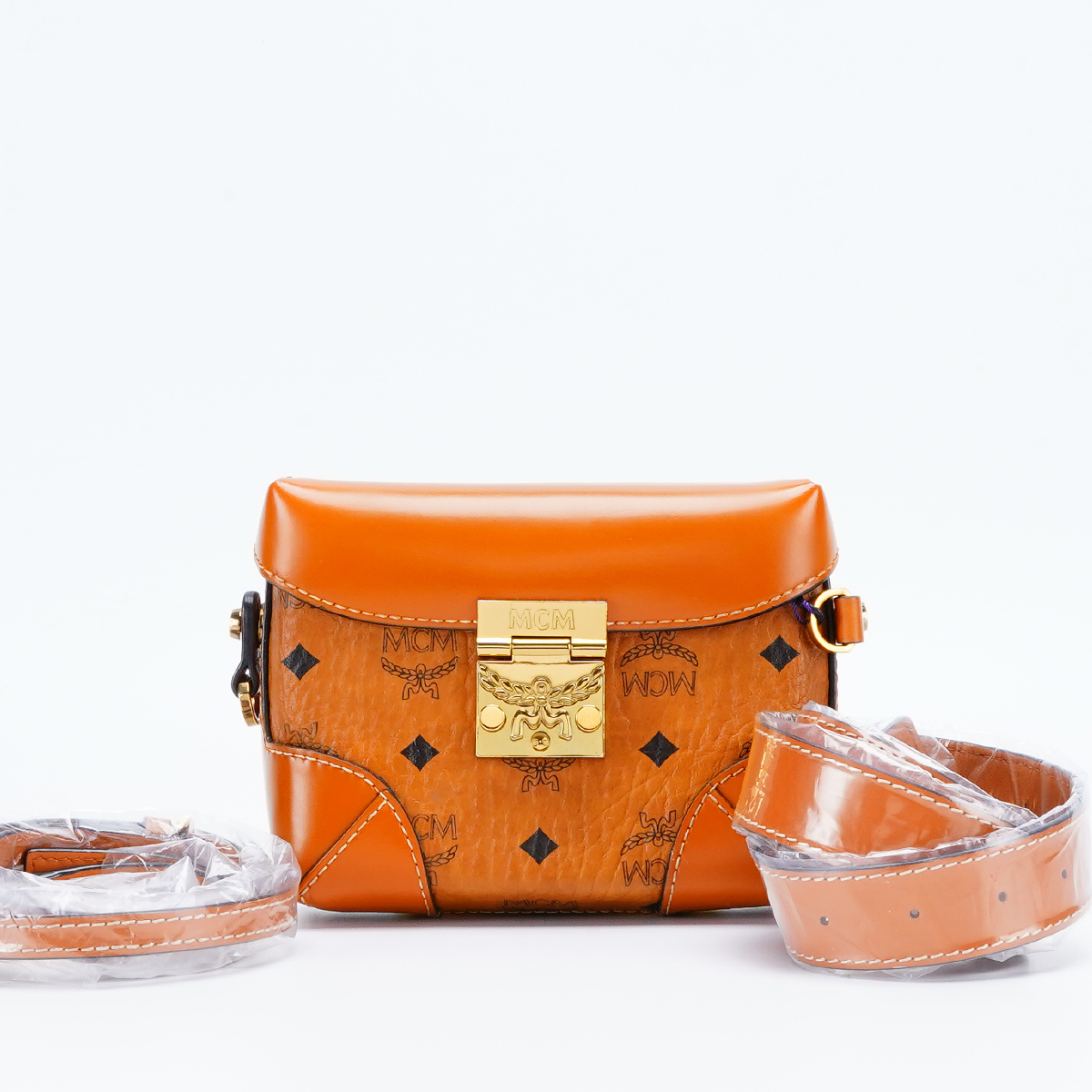 95新 MCM 【MCM专属】soft berlin方盒子双肩带/BG22013922